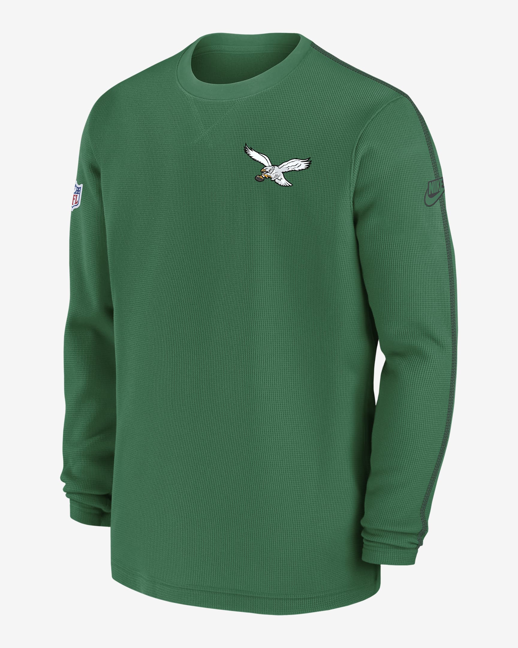 Philadelphia Eagles Logo Coach Men’s Nike NFL Long-Sleeve Top - Green