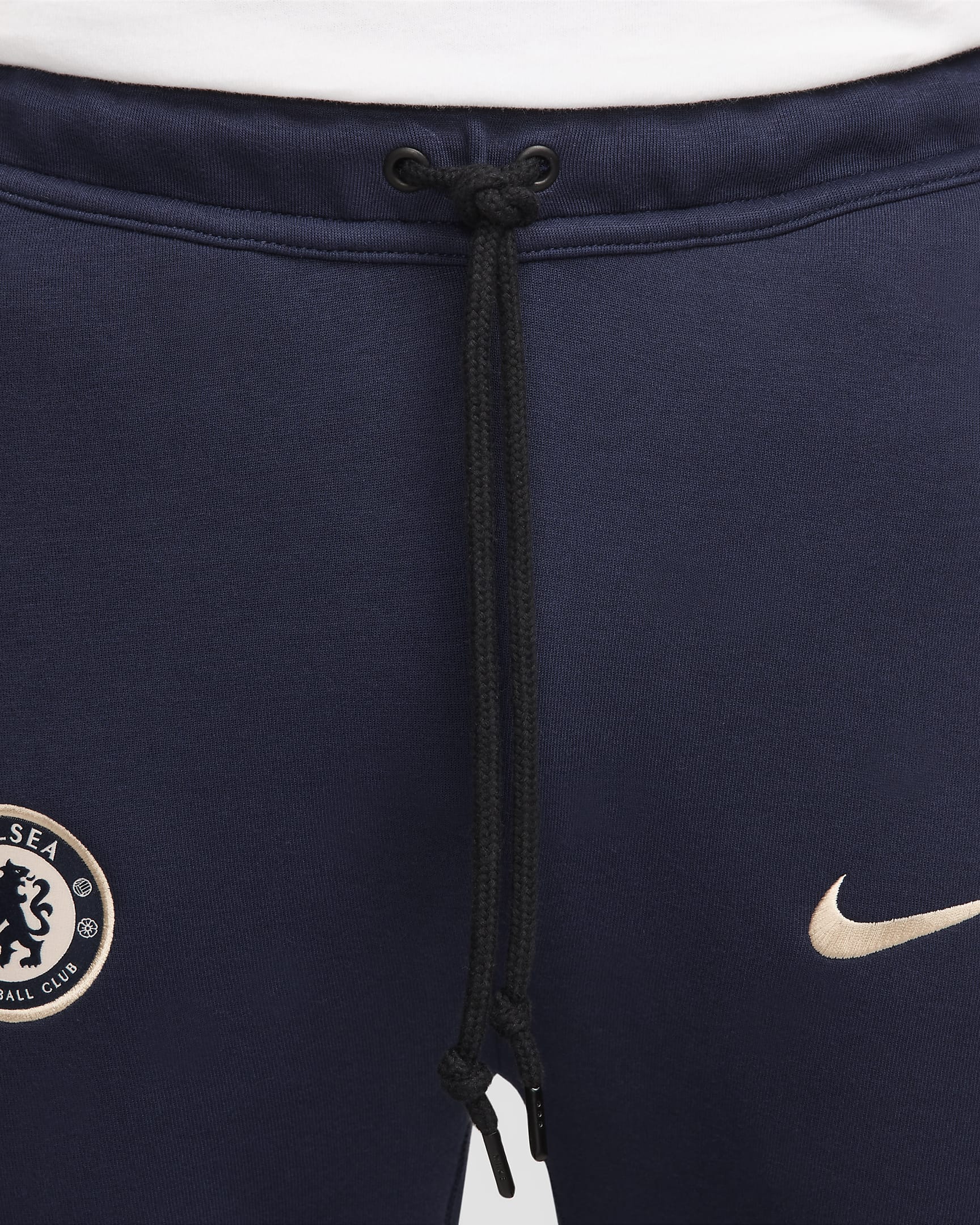 Chelsea F.C. Tech Fleece Men's Nike Football Joggers - Obsidian/Guava Ice