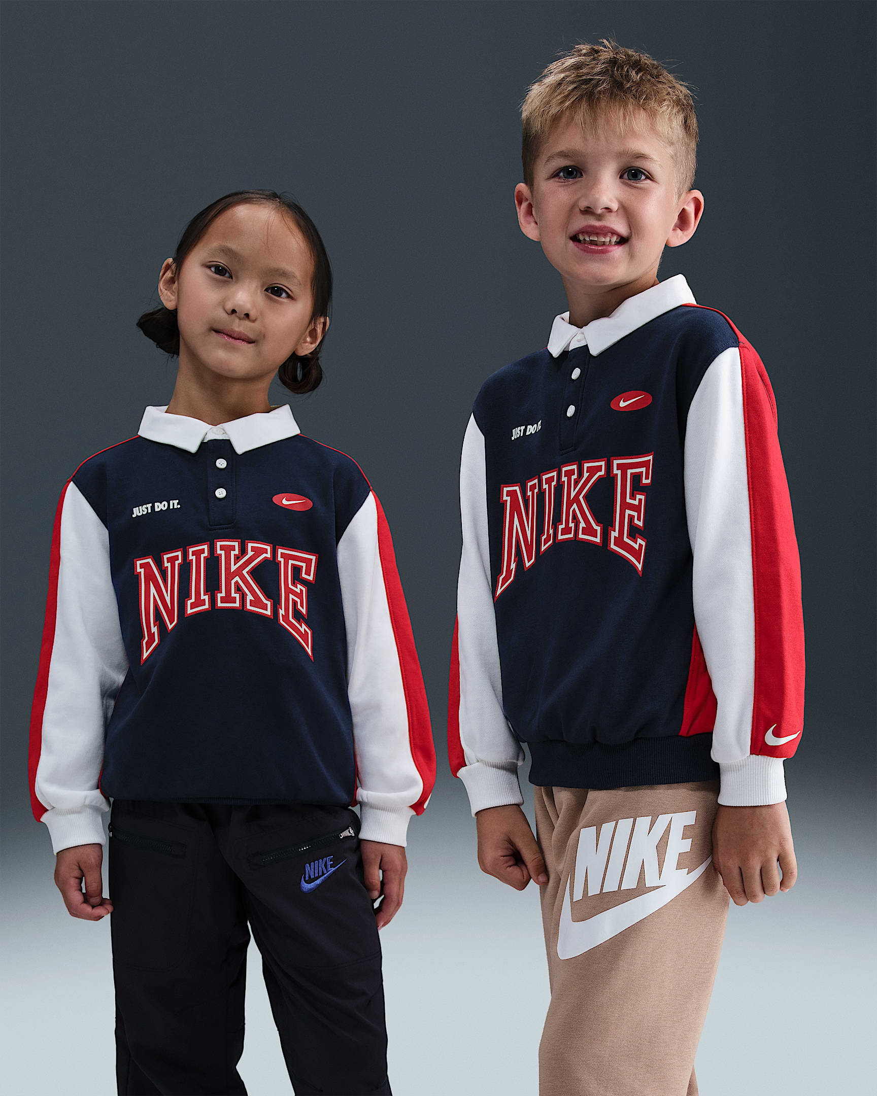 Nike Game Day Essentials Little Kids' French Terry Top - Midnight Navy