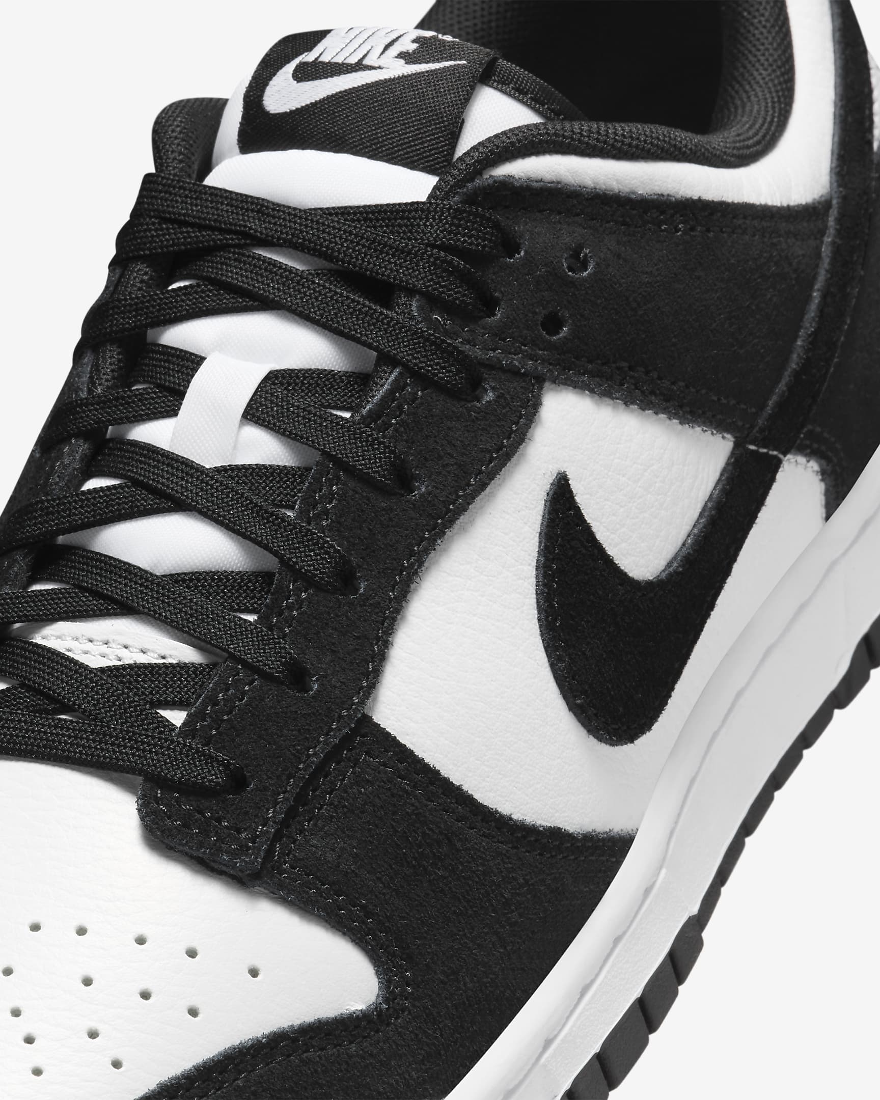 Nike Dunk Low Retro Men's Shoes - White/White/Black