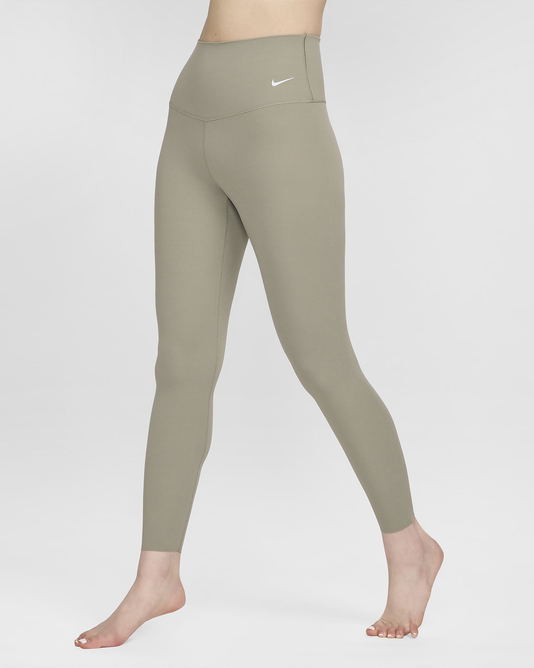 Nike Zenvy Women's Gentle-Support High-Waisted 7/8 Leggings - Light Army/Black