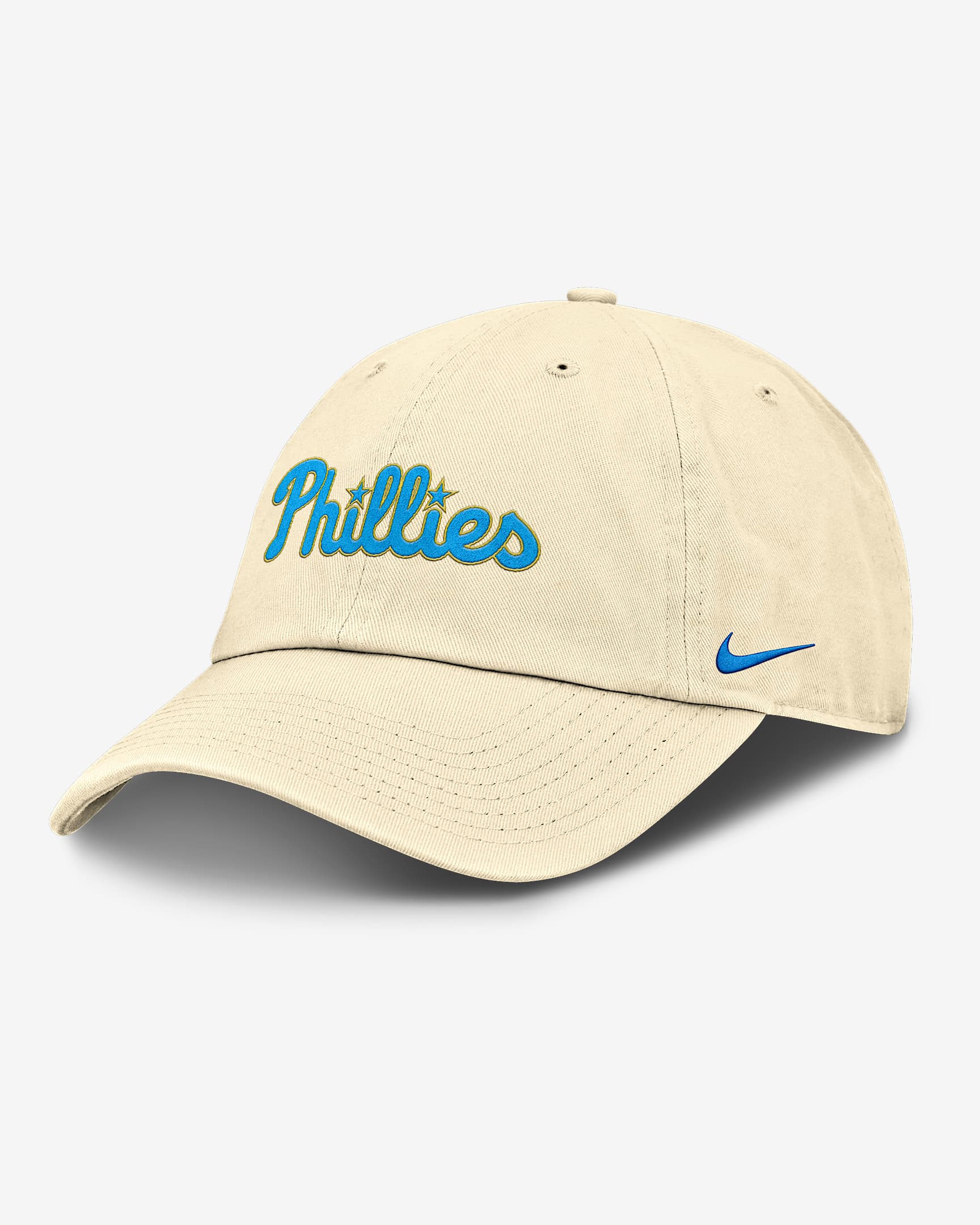 Gorra Nike de la MLB ajustable para hombre Philadelphia Phillies Club - Leche de coco