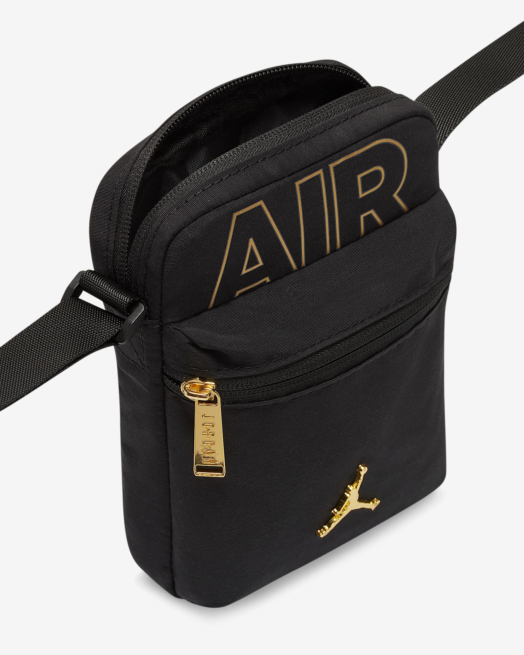 Jordan Black&Gold Crossbody Bag Crossbody Bag (1L). Nike IE