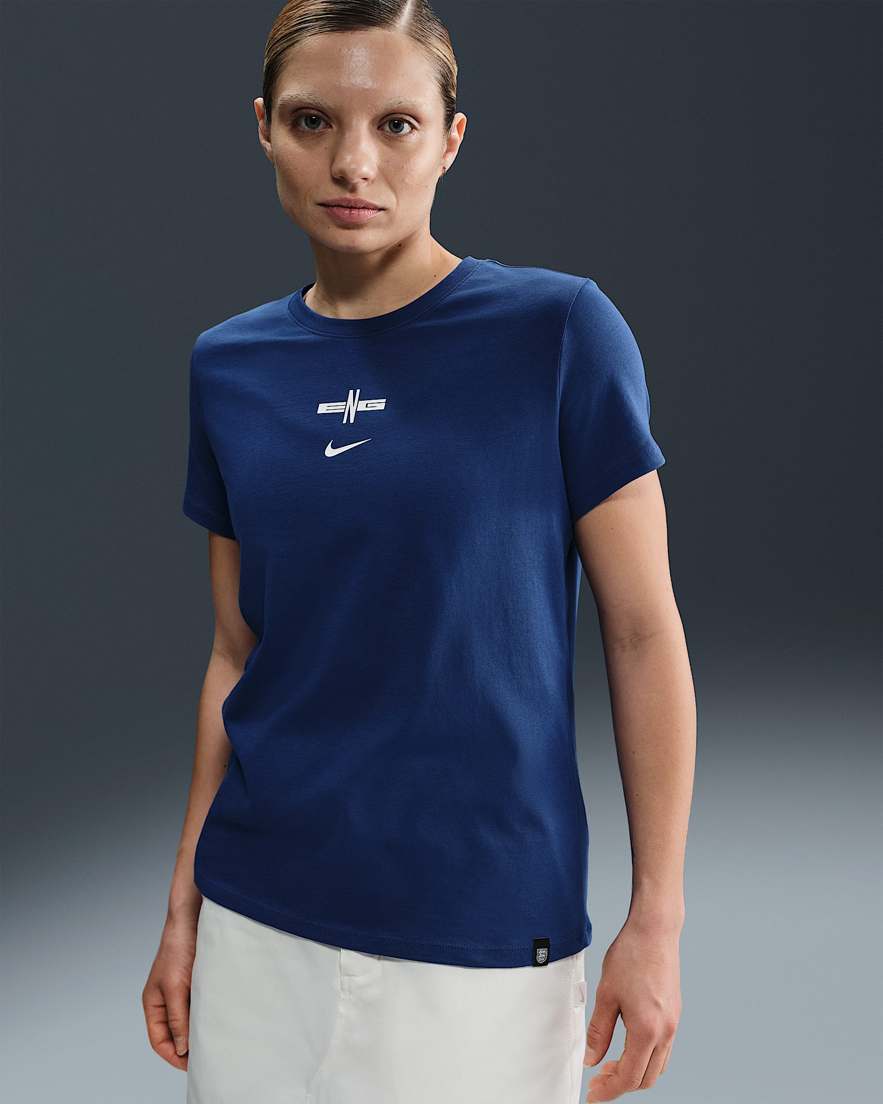 England Women's Nike Football T-Shirt - Rush Blue