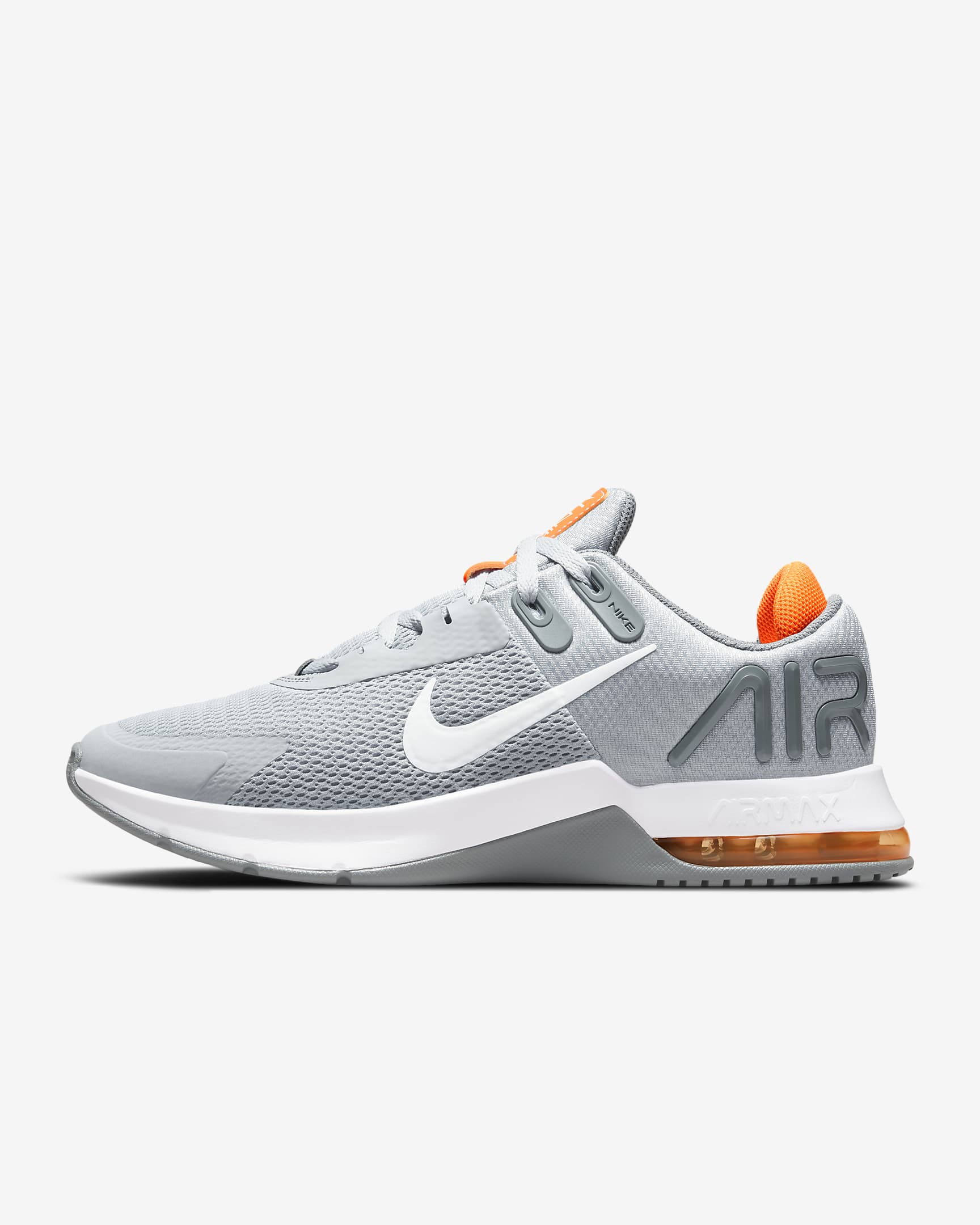 Nike Air Max Alpha Trainer 4 Men's Workout Shoes - Wolf Grey/Cool Grey/Total Orange/White