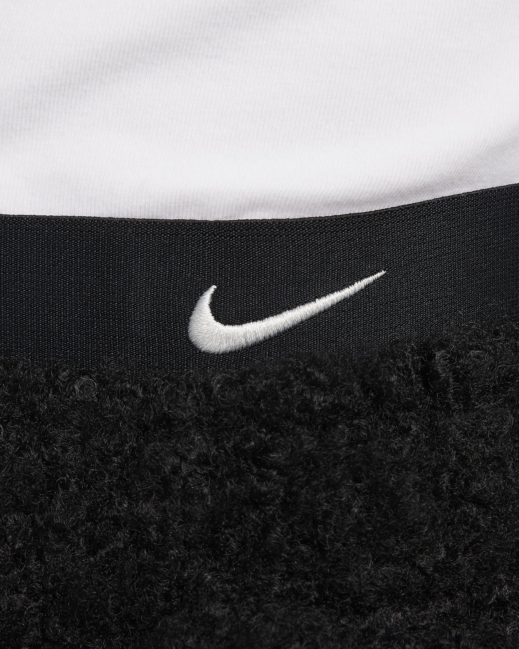 Survêtement en tissu Fleece à poils longs Nike Sportswear Collection pour femme - Noir/Summit White