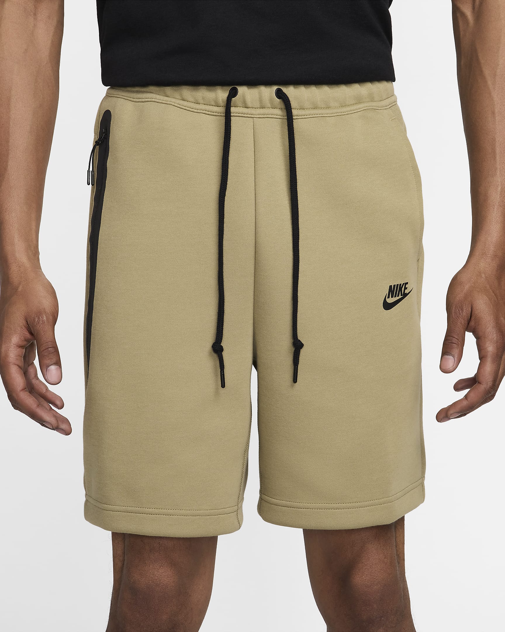 Short Nike Sportswear Tech Fleece pour homme - Neutral Olive/Noir