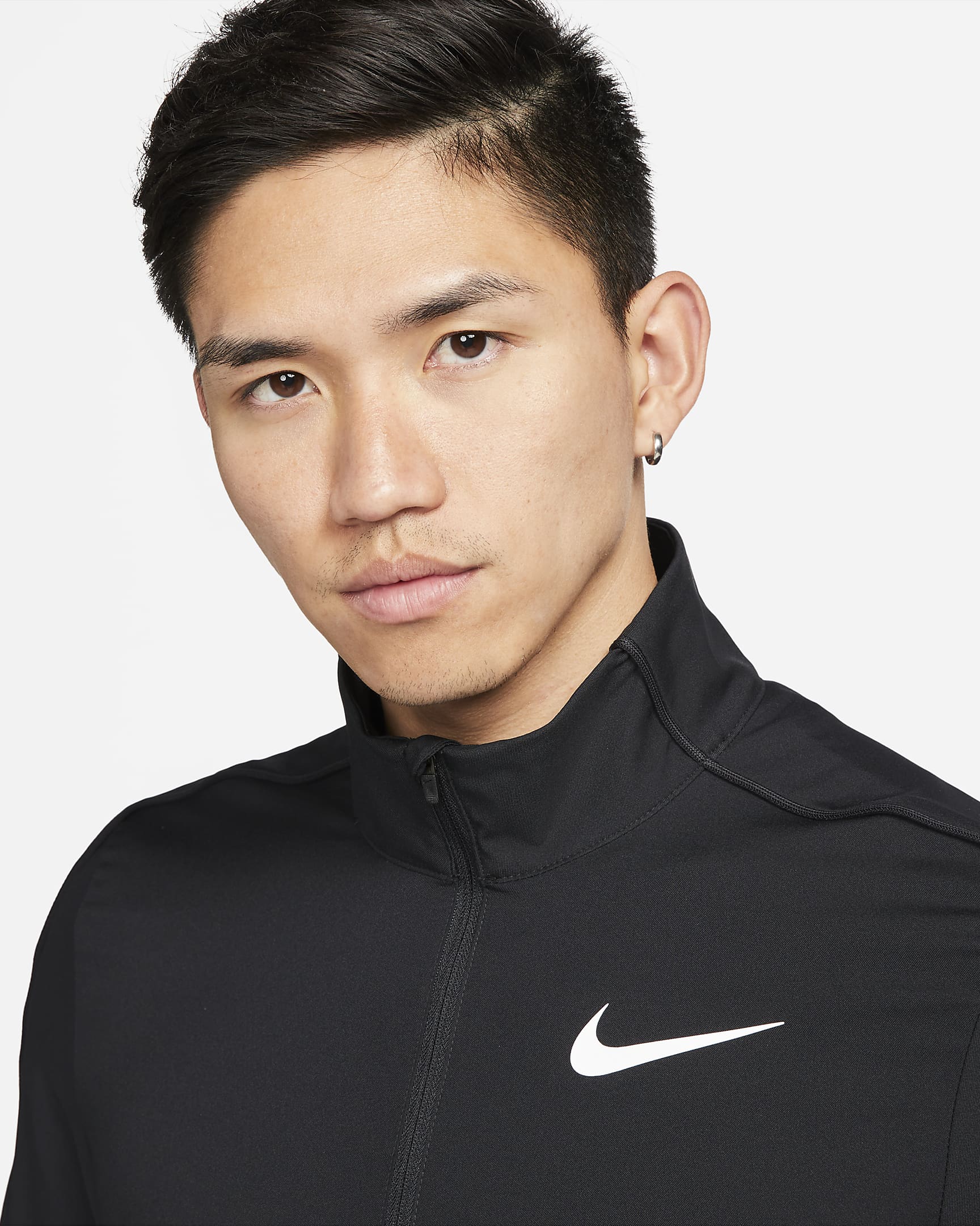 Nike Dri-FIT Men's Woven Training Jacket - Black/Black/White