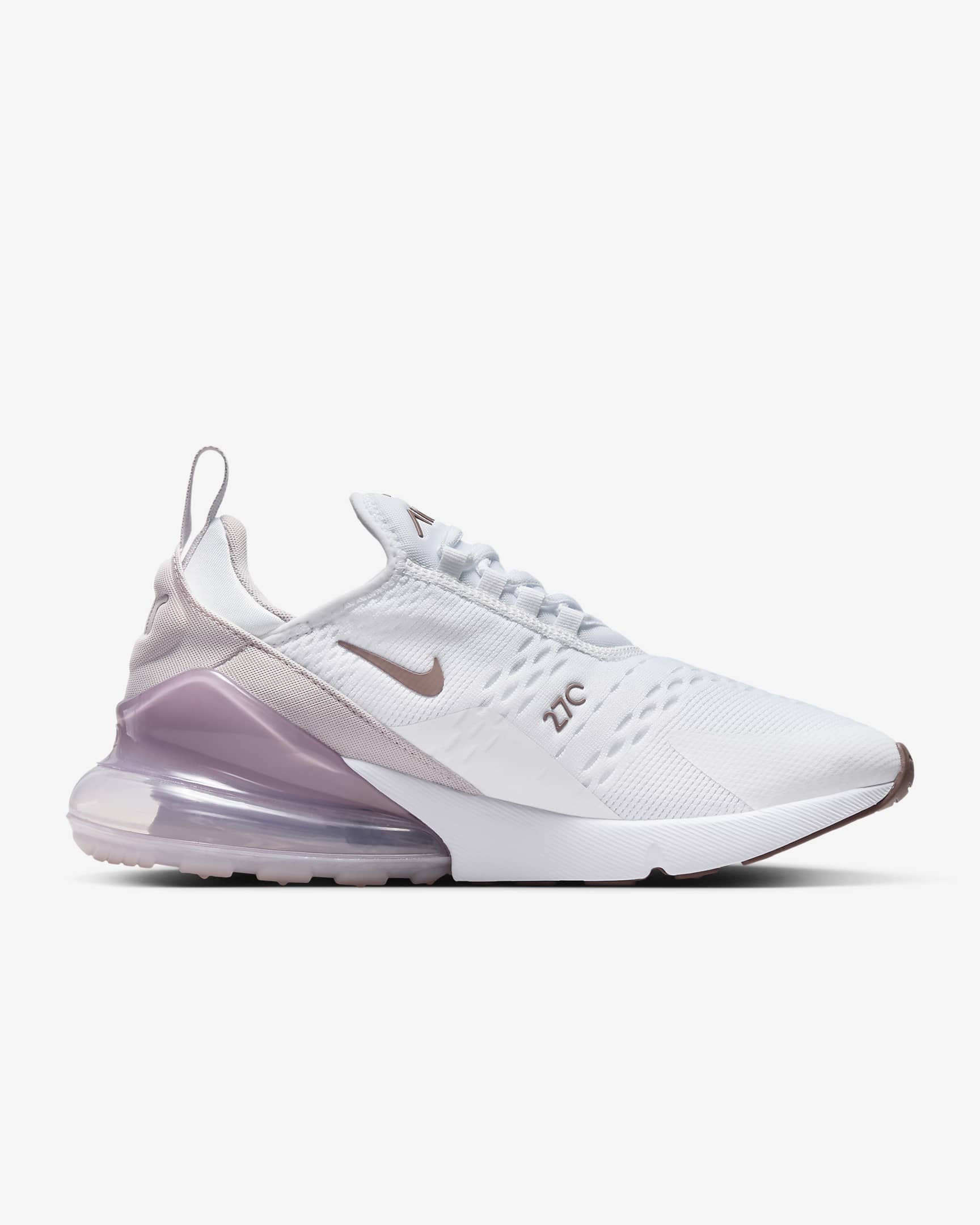 Nike Air Max 270 Women's Shoes - White/Smokey Mauve/Black/Platinum Violet