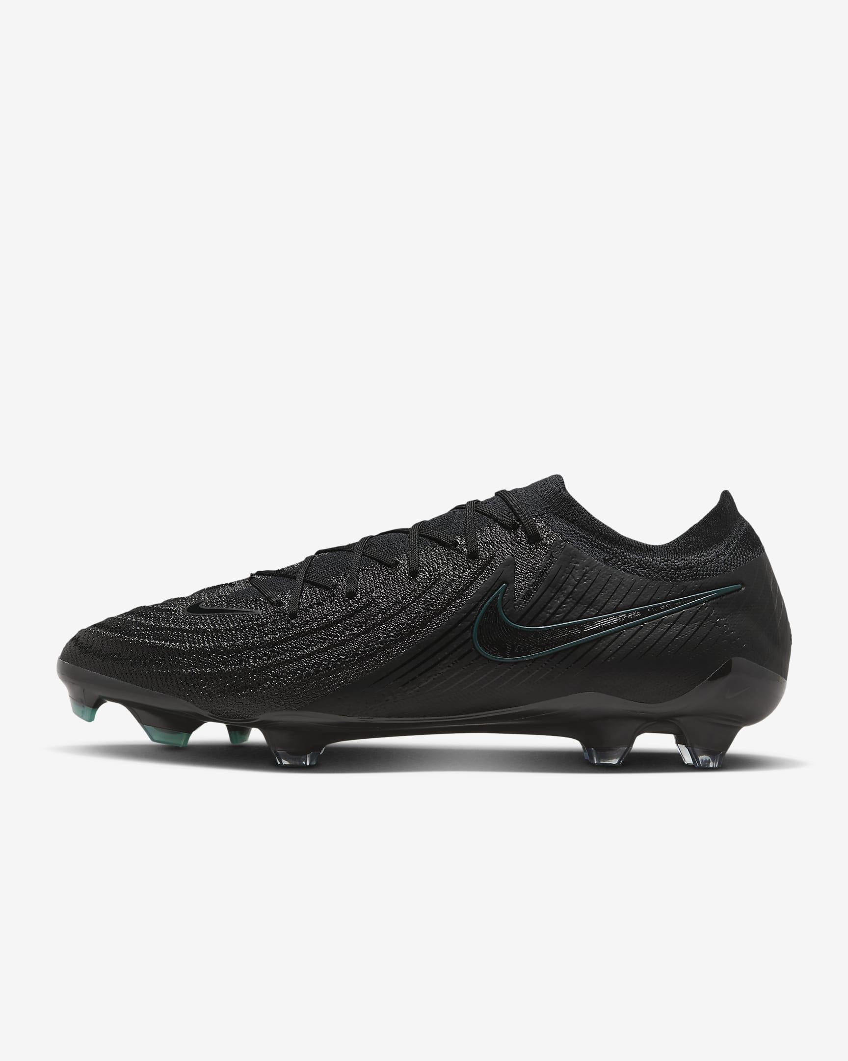 Chaussure de foot à crampons basse FG Nike Phantom GX 2 Elite - Noir/Deep Jungle/Noir