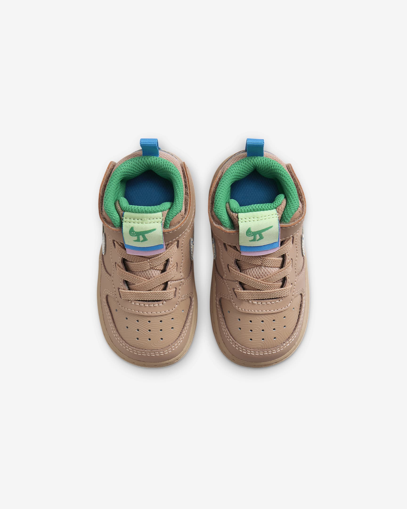 Nike Court Borough Mid 2 SE Baby/Toddler Shoes - Hemp/Barely Volt/Light Photo Blue/Coconut Milk