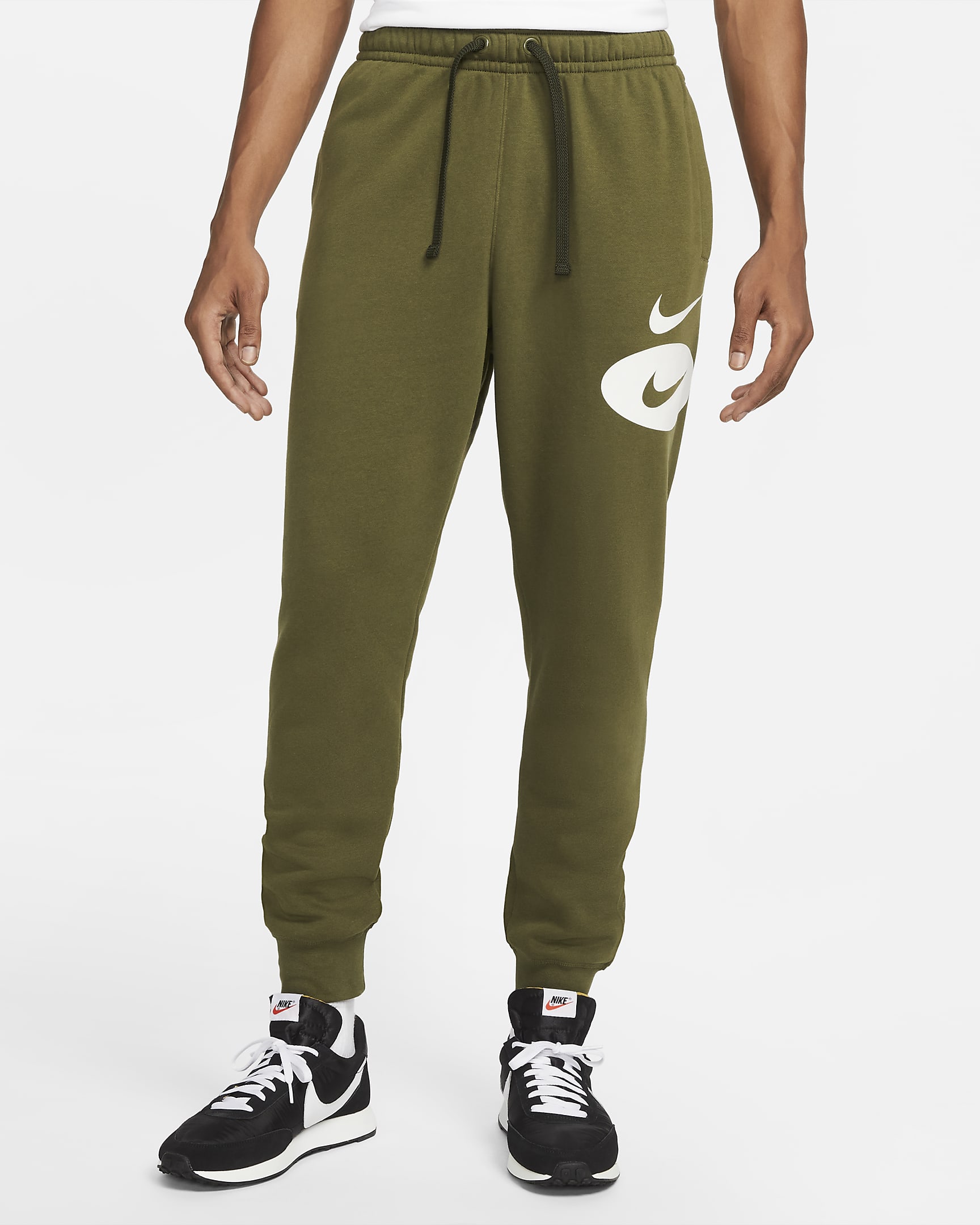 Nike Sportswear Swoosh League Men's Fleece Trousers - Rough Green