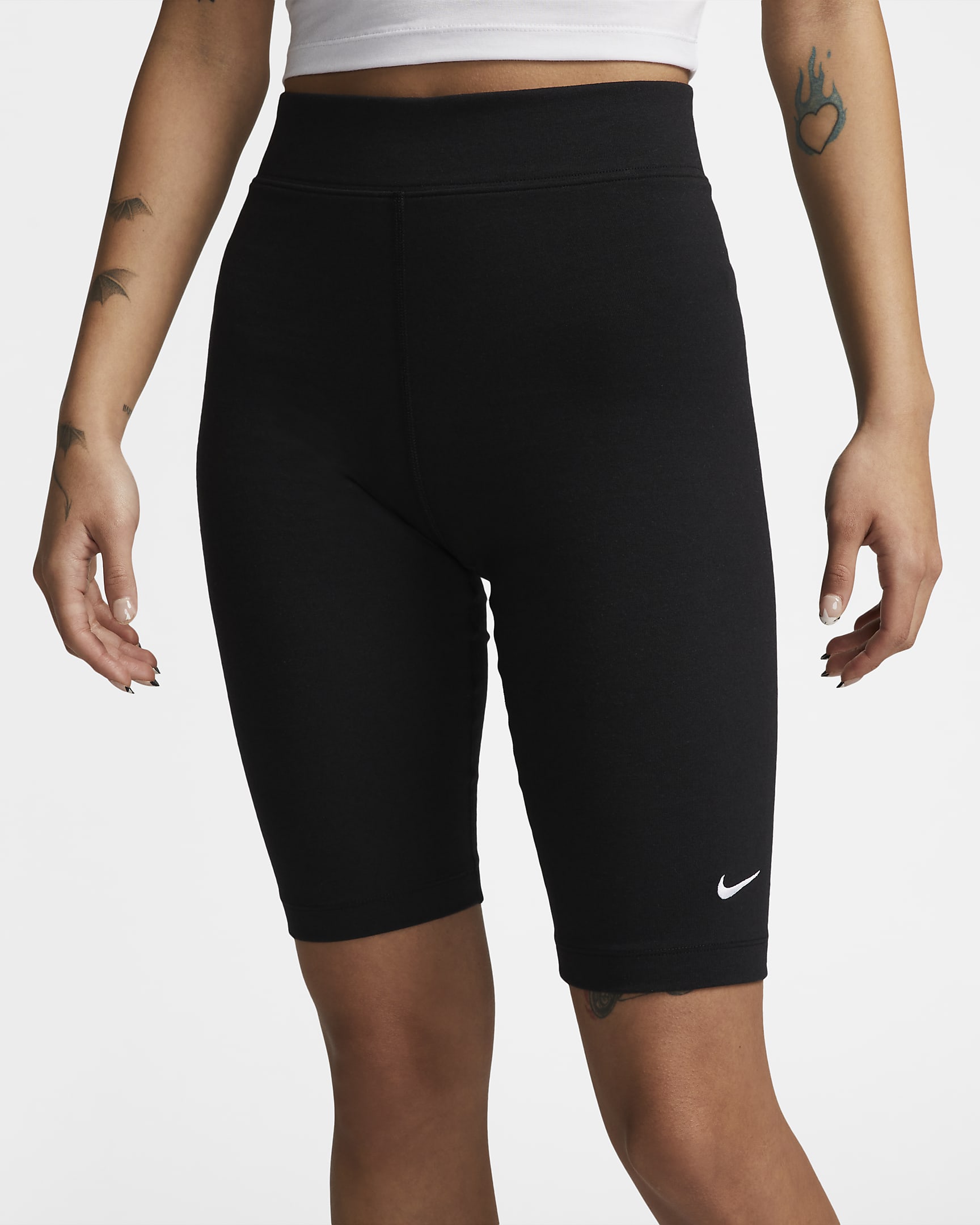 Nike Sportswear Essentials Women's High-Waisted Knee-Length Biker ...