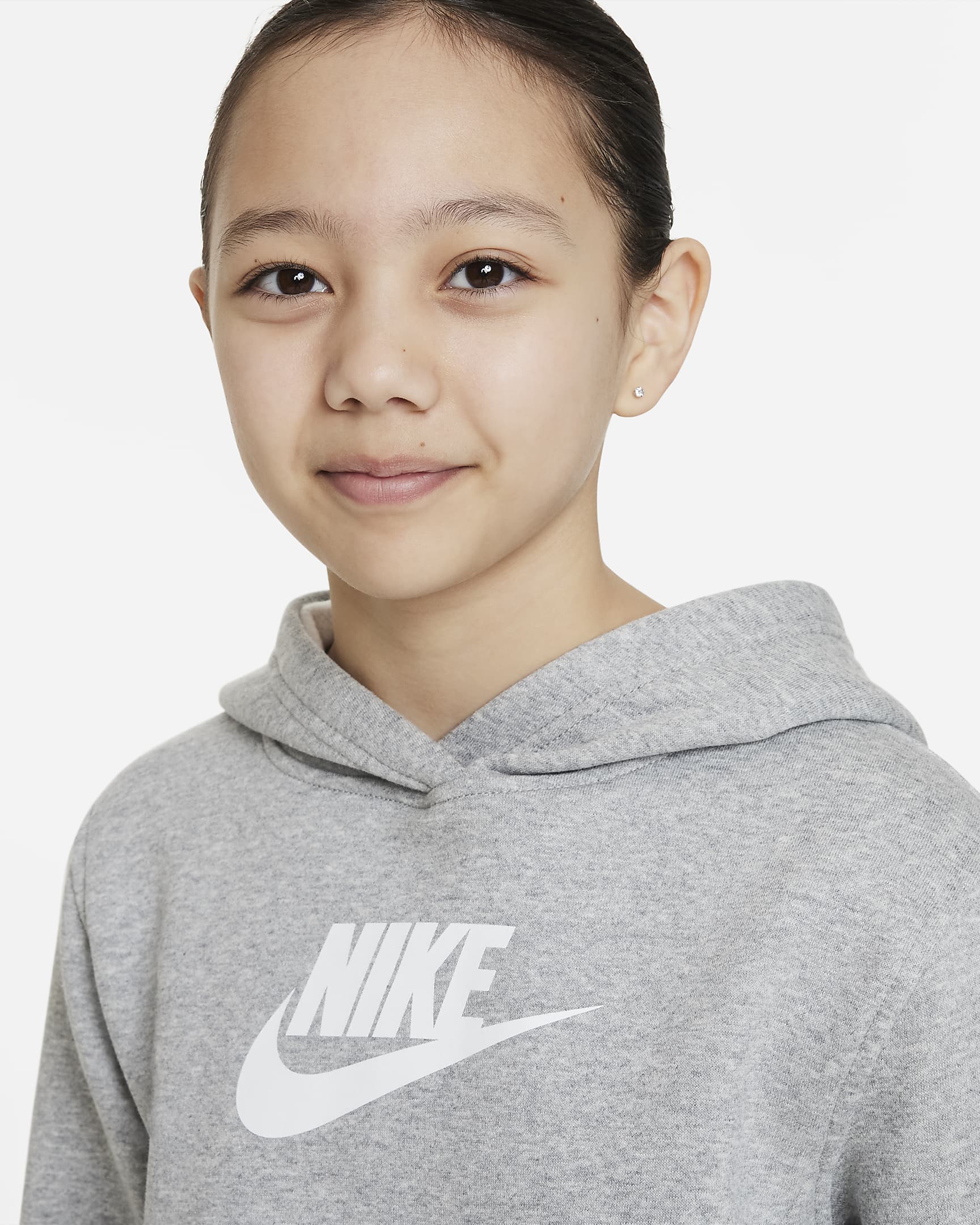 Nike Sportswear Club Fleece Older Kids' (Girls') Crop Hoodie. Nike UK