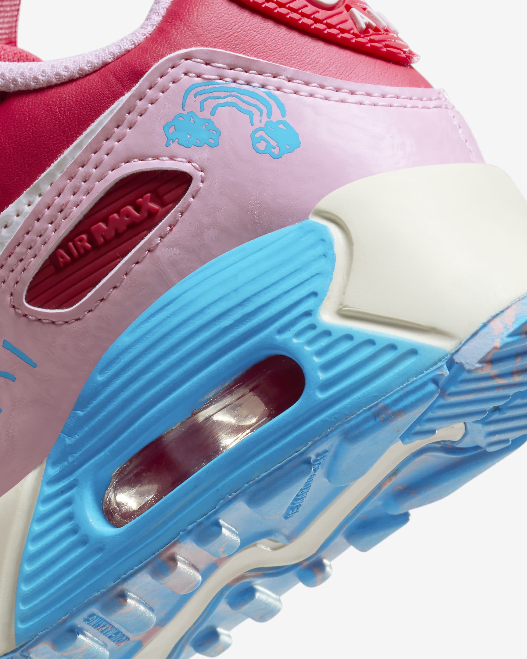 orange nike air max kids