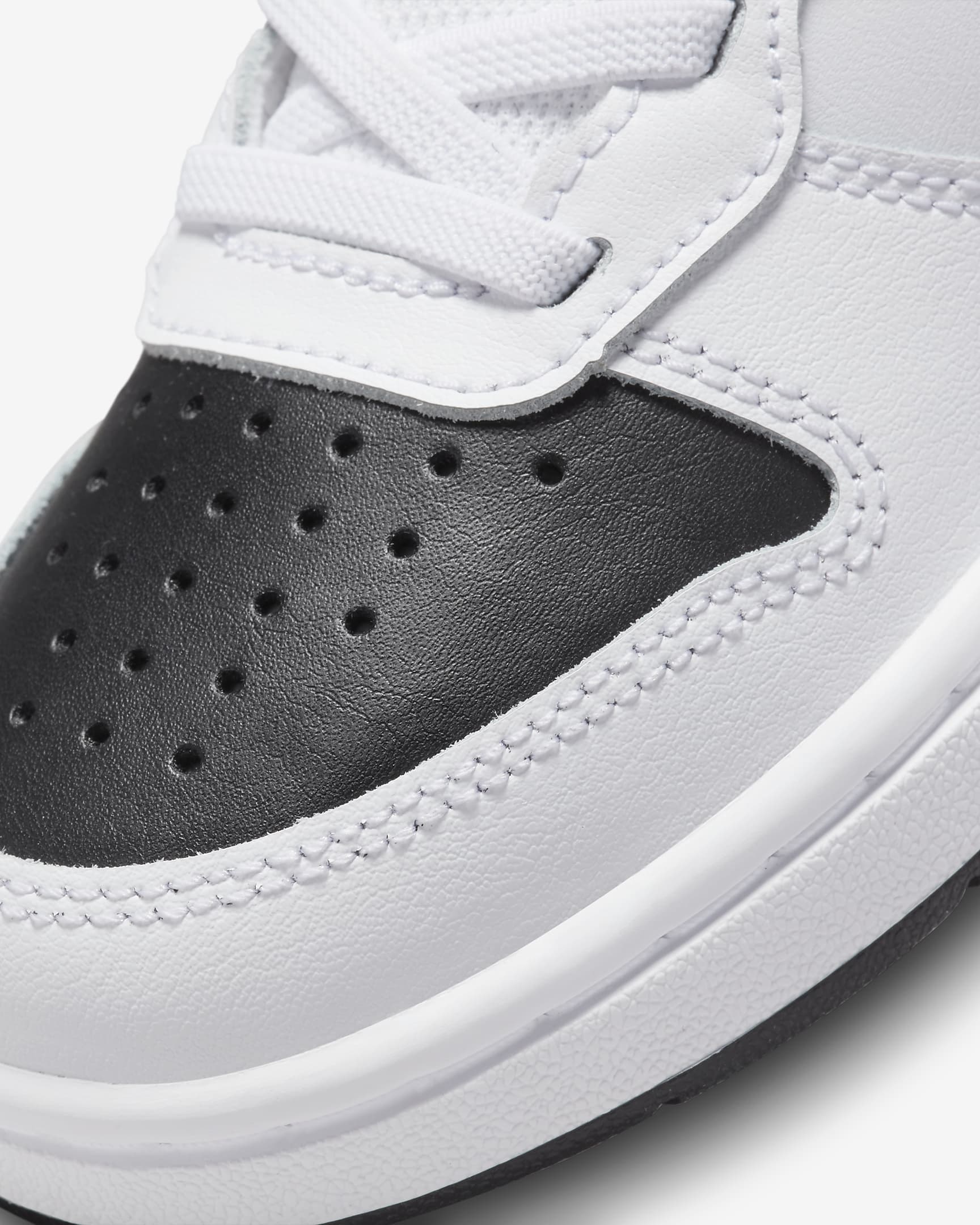 Tenis para niños de preescolar Nike Court Borough Mid 2 - Blanco/Negro/Rojo universitario