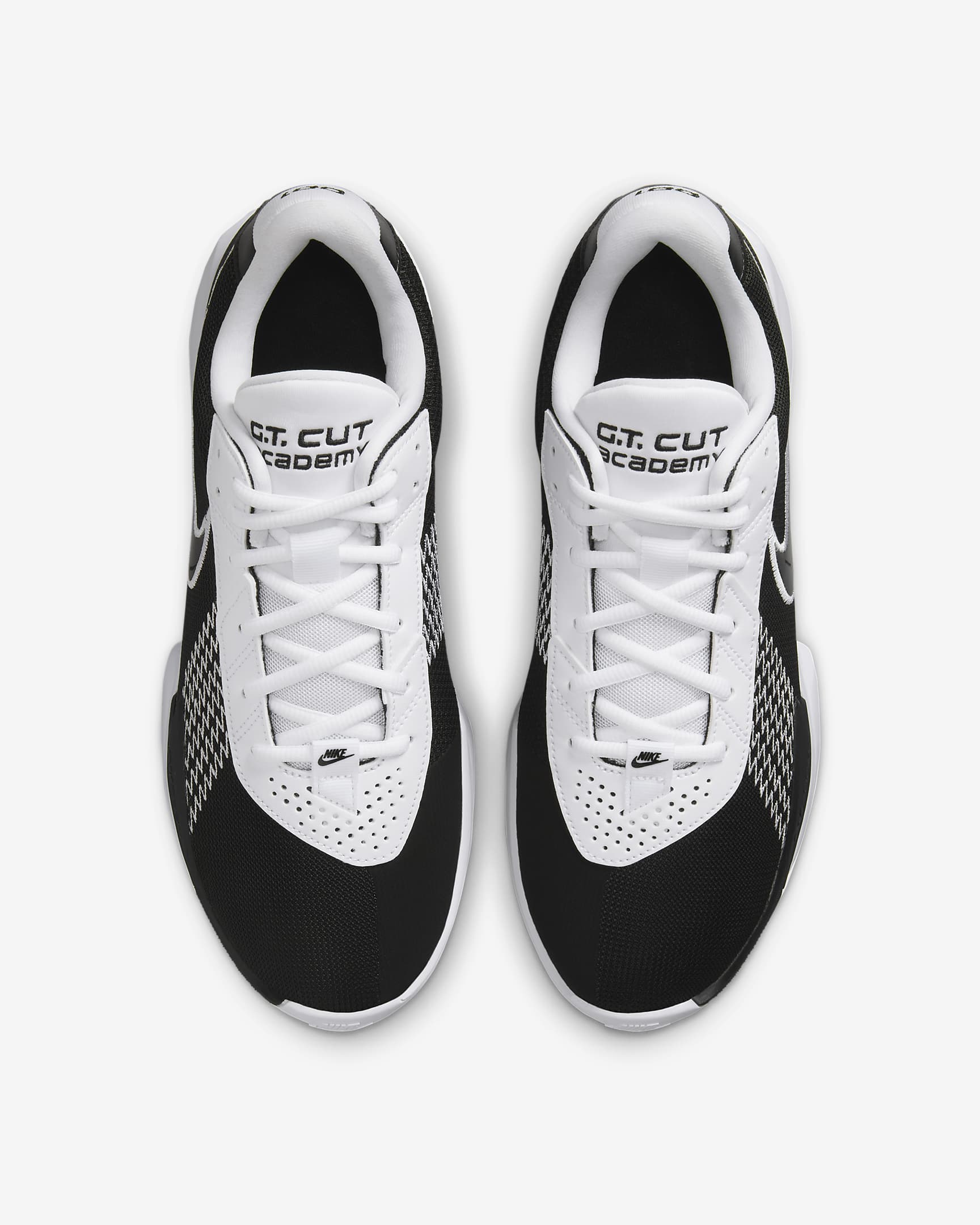 Nike G.T. Cut Academy Basketball Shoes - Black/White