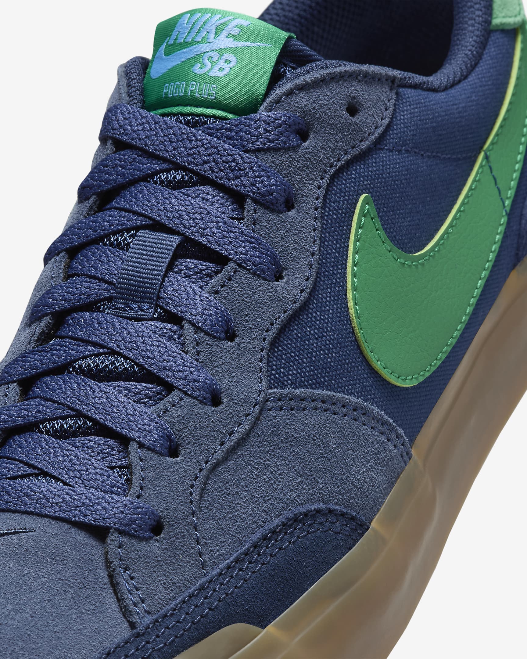 รองเท้าสเก็ตบอร์ด Nike SB Zoom Pogo Plus - Midnight Navy/Obsidian/Gum Medium Brown/Malachite