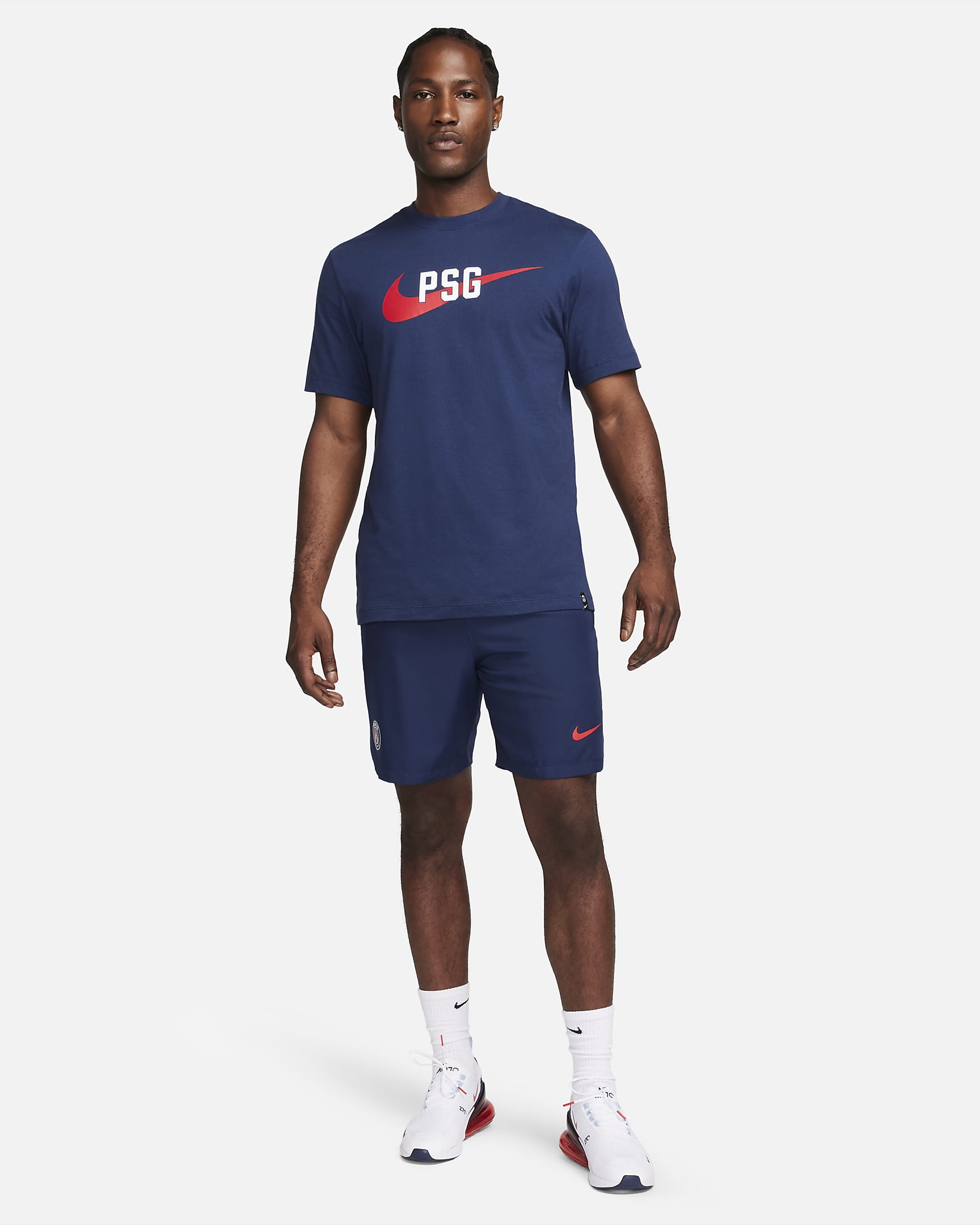 Paris Saint-Germain Swoosh Men's Nike T-Shirt - Midnight Navy