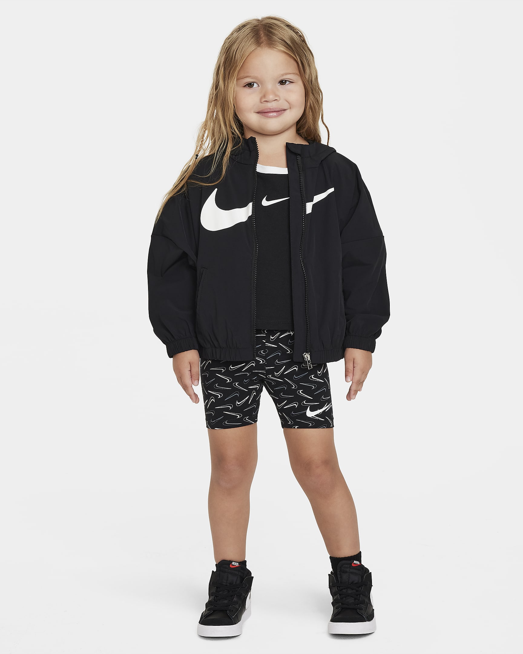 Nike Swoosh Toddler Bike Shorts - Black