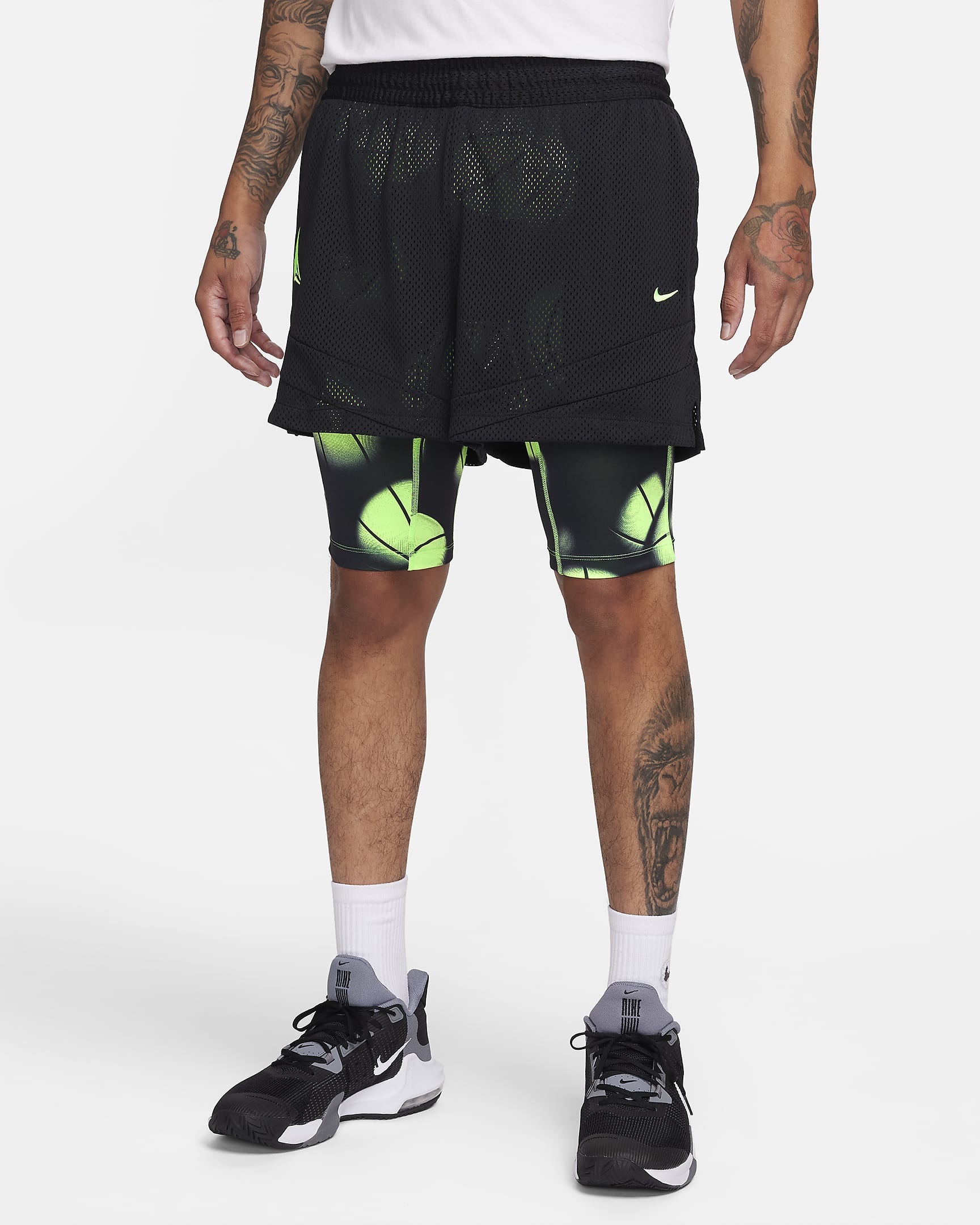 JA Men's DriFIT 2in1 10cm (approx.) Basketball Shorts. Nike NO