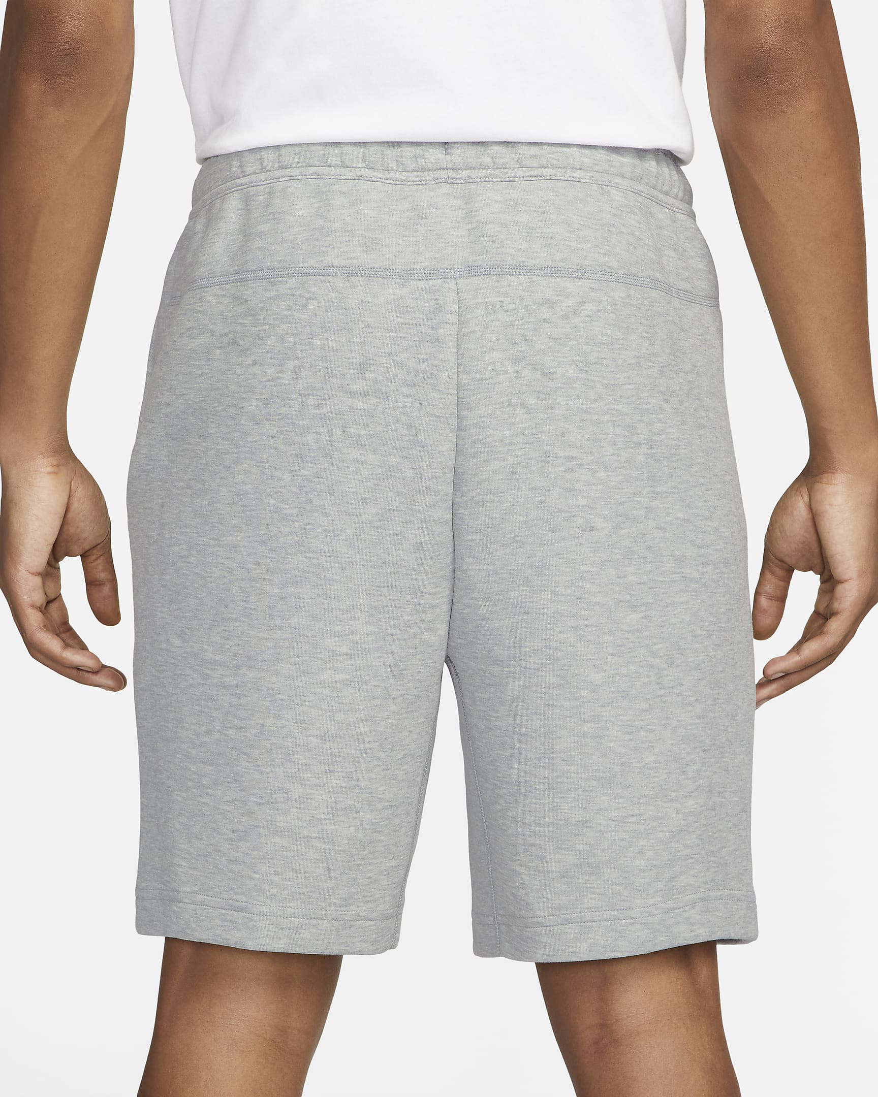 Nike Sportswear Tech Fleece Herrenshorts - Dark Grey Heather/Schwarz