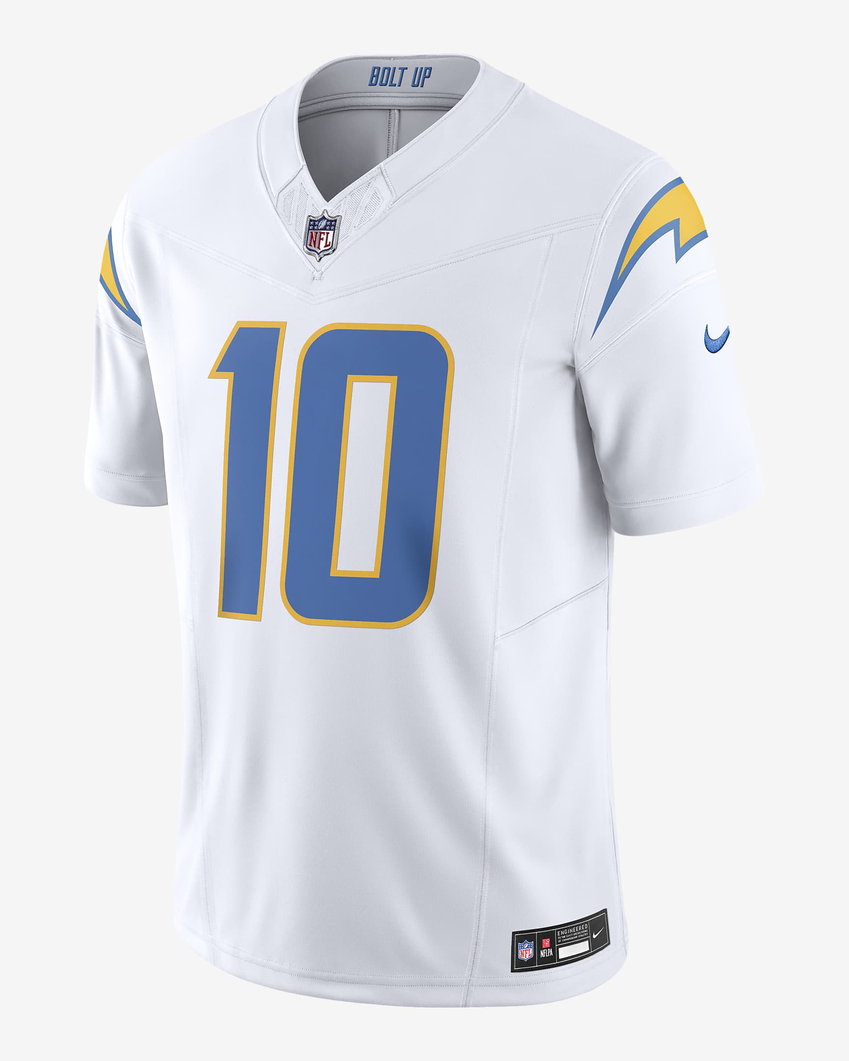 Justin Herbert Los Angeles Chargers Men's Nike Dri-FIT NFL Limited Football Jersey - White