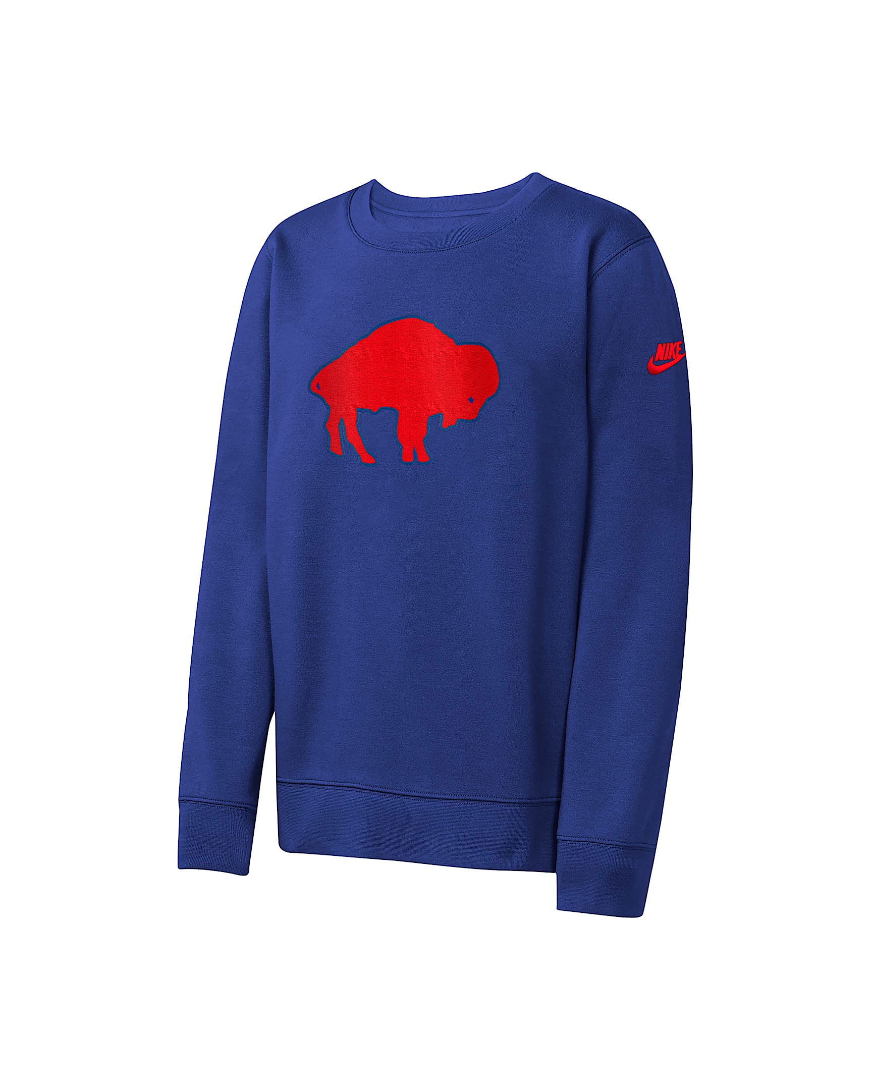 Buffalo Bills Rewind Club Big Kids' Nike NFL Pullover Crew - Royal