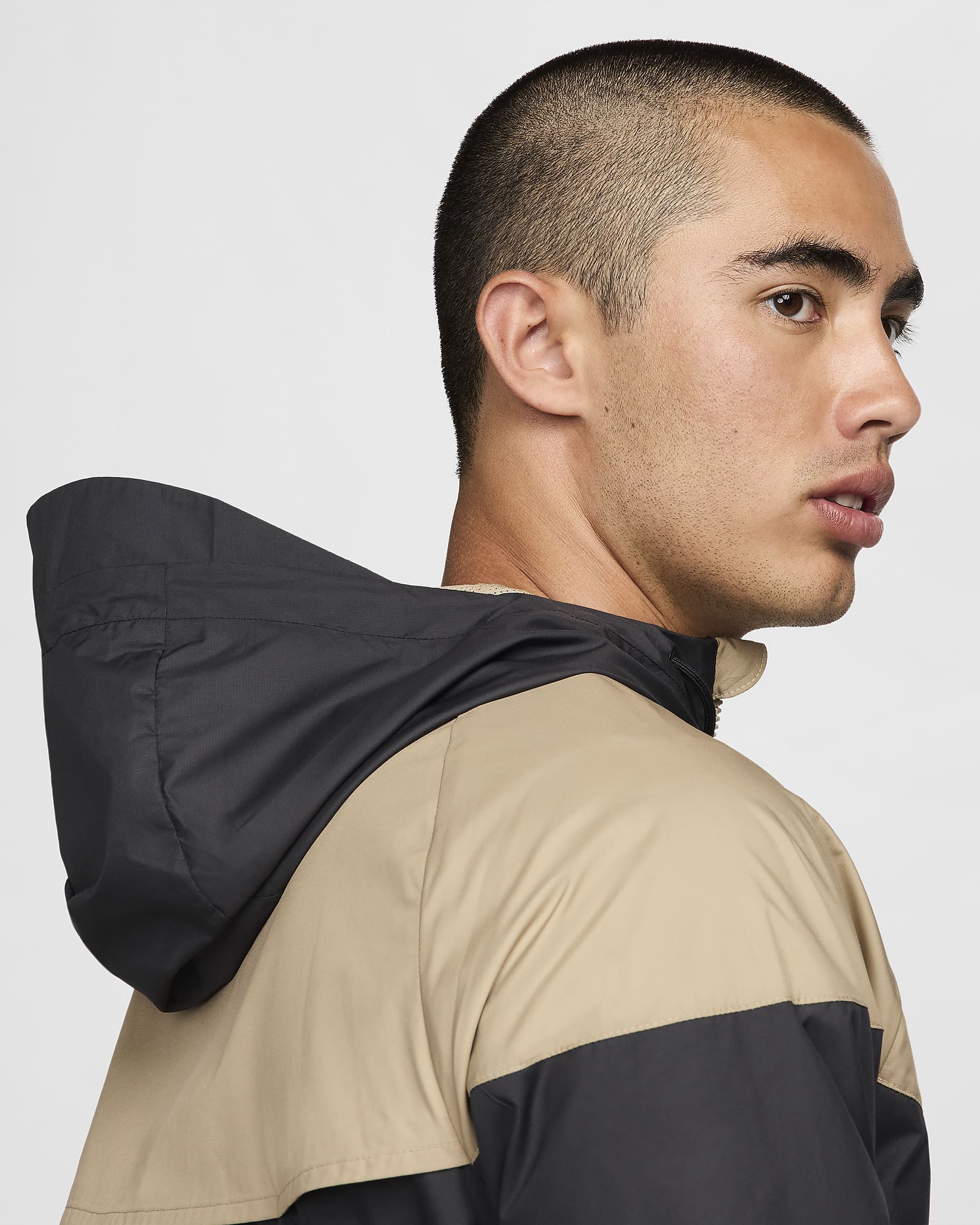 Casaco Nike Sportswear Windrunner para homem - Preto/Caqui/Preto