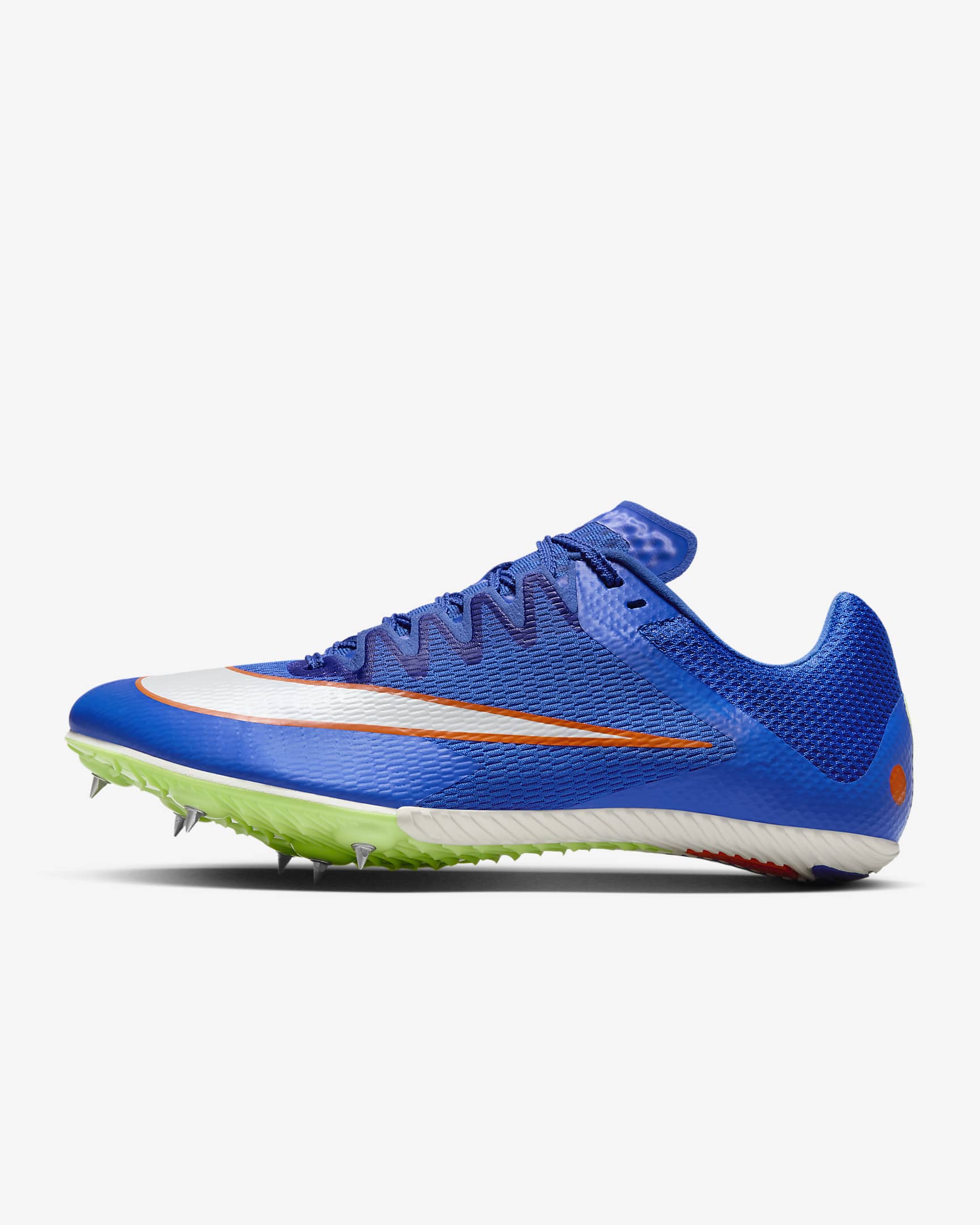 Nike Rival Sprint Track & Field Sprinting Spikes - Racer Blue/Lime Blast/Safety Orange/White