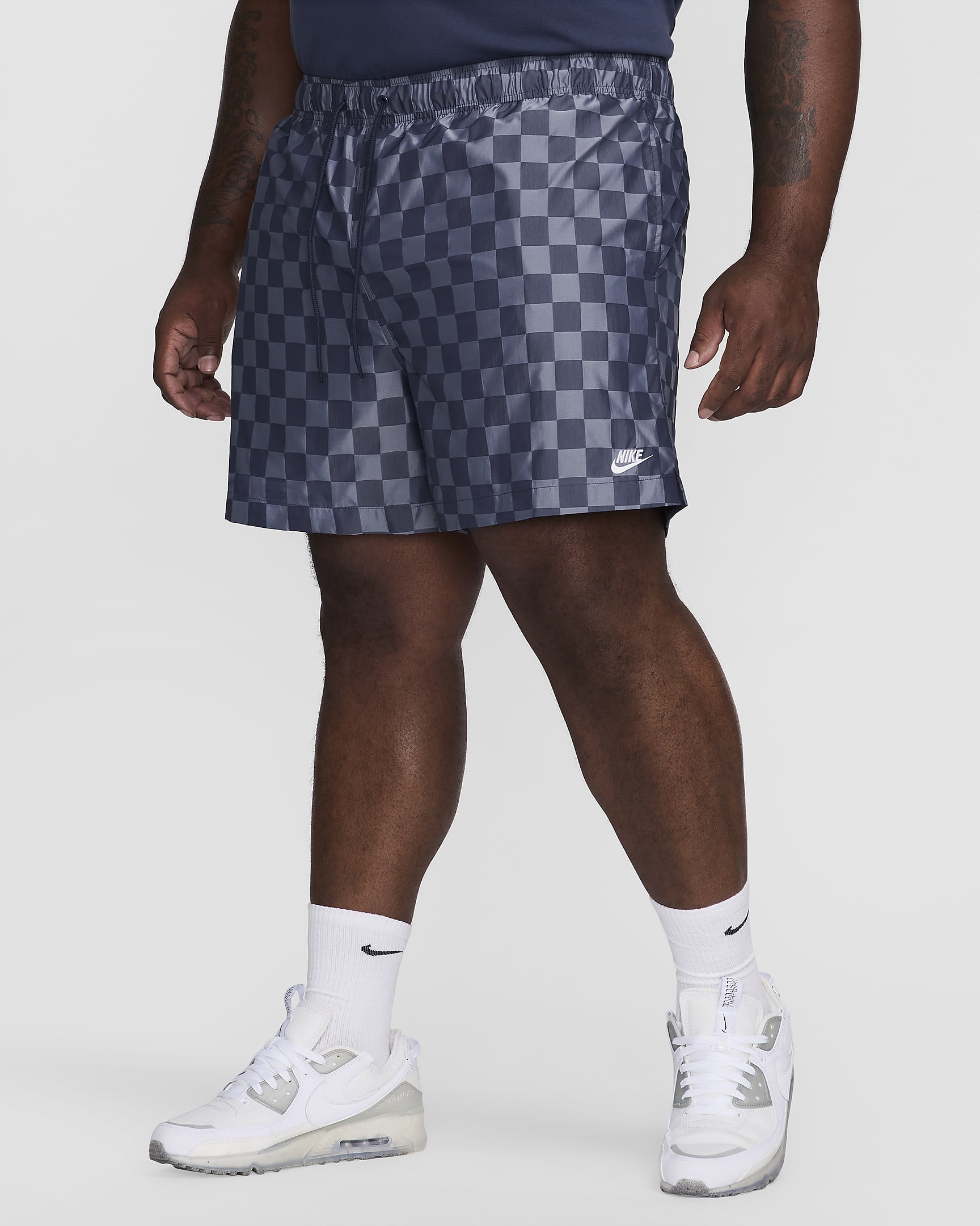 Nike Club Men's Flow Shorts - Midnight Navy/White