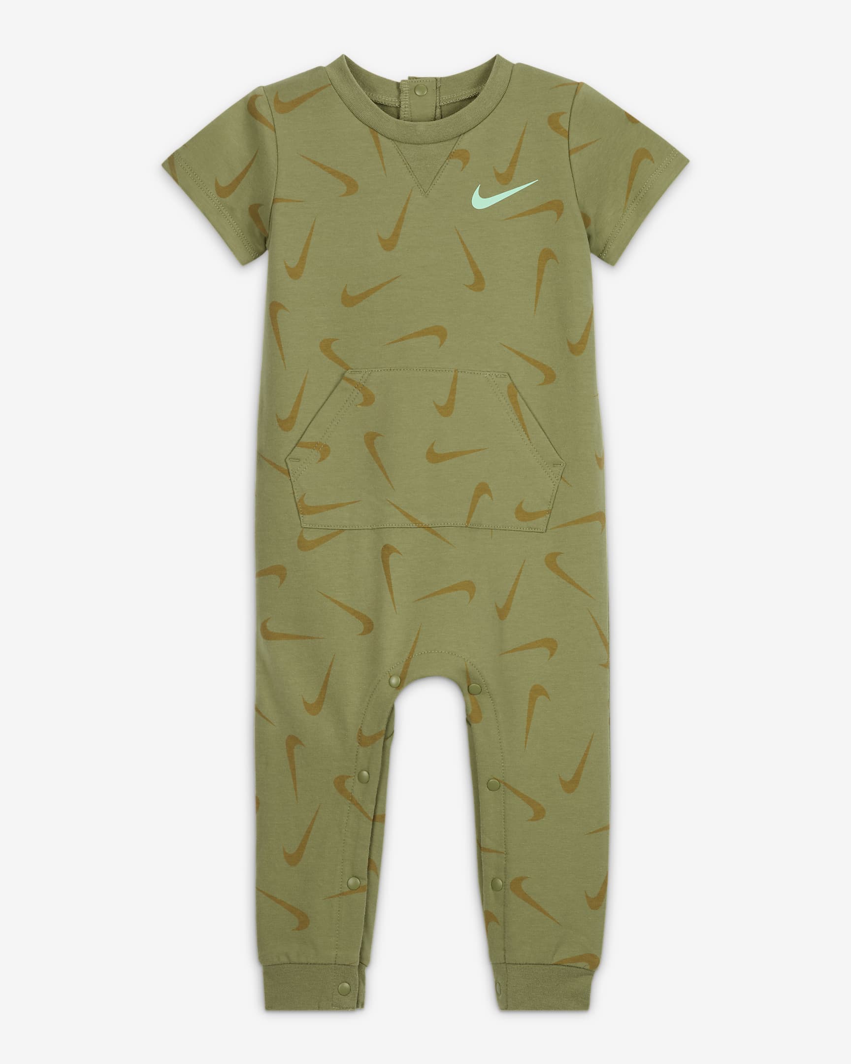 Nike Baby (12-24M) Printed Short Sleeve Coverall - Alligator