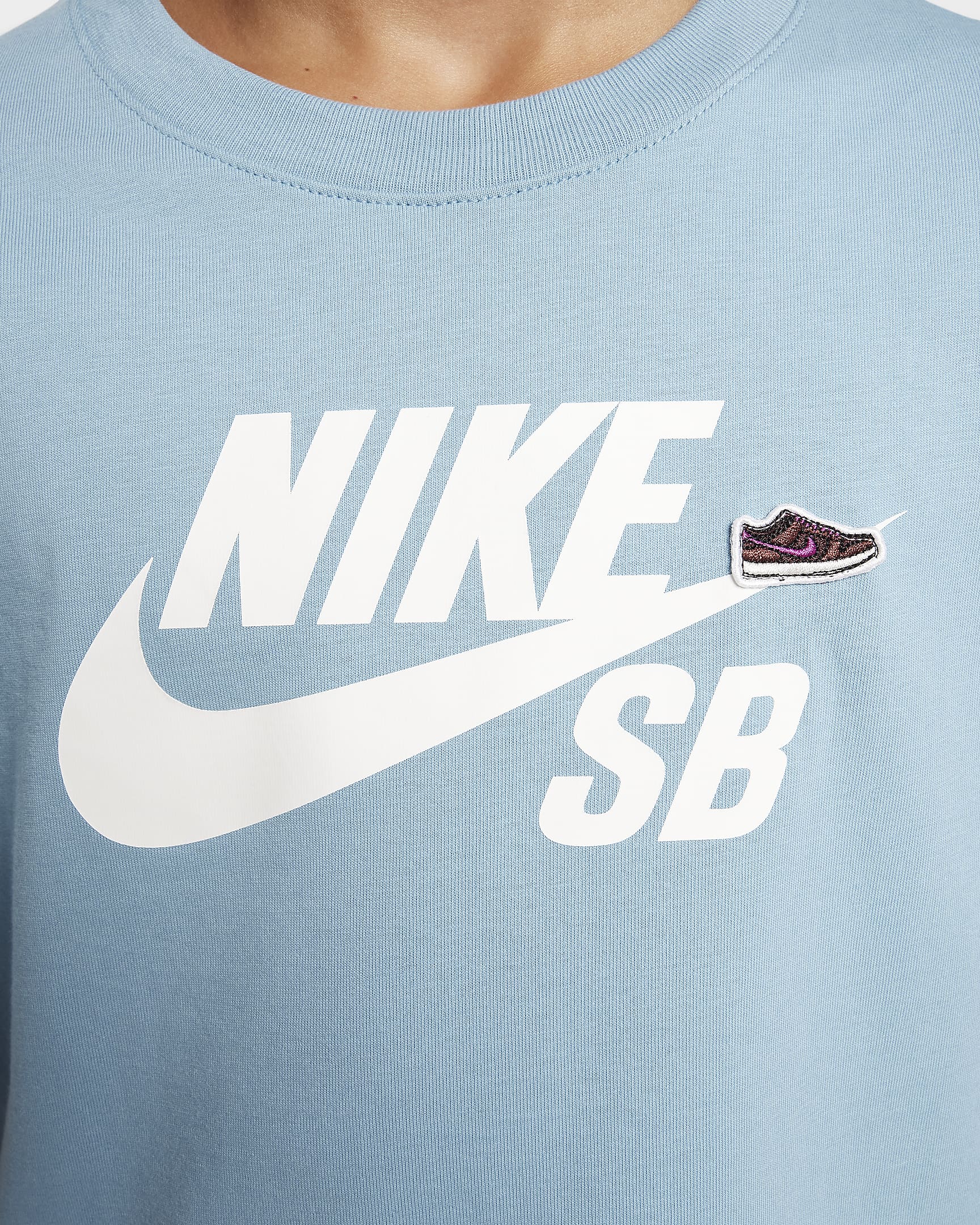 T-shirt Nike SB – Ragazzi - Denim Turquoise