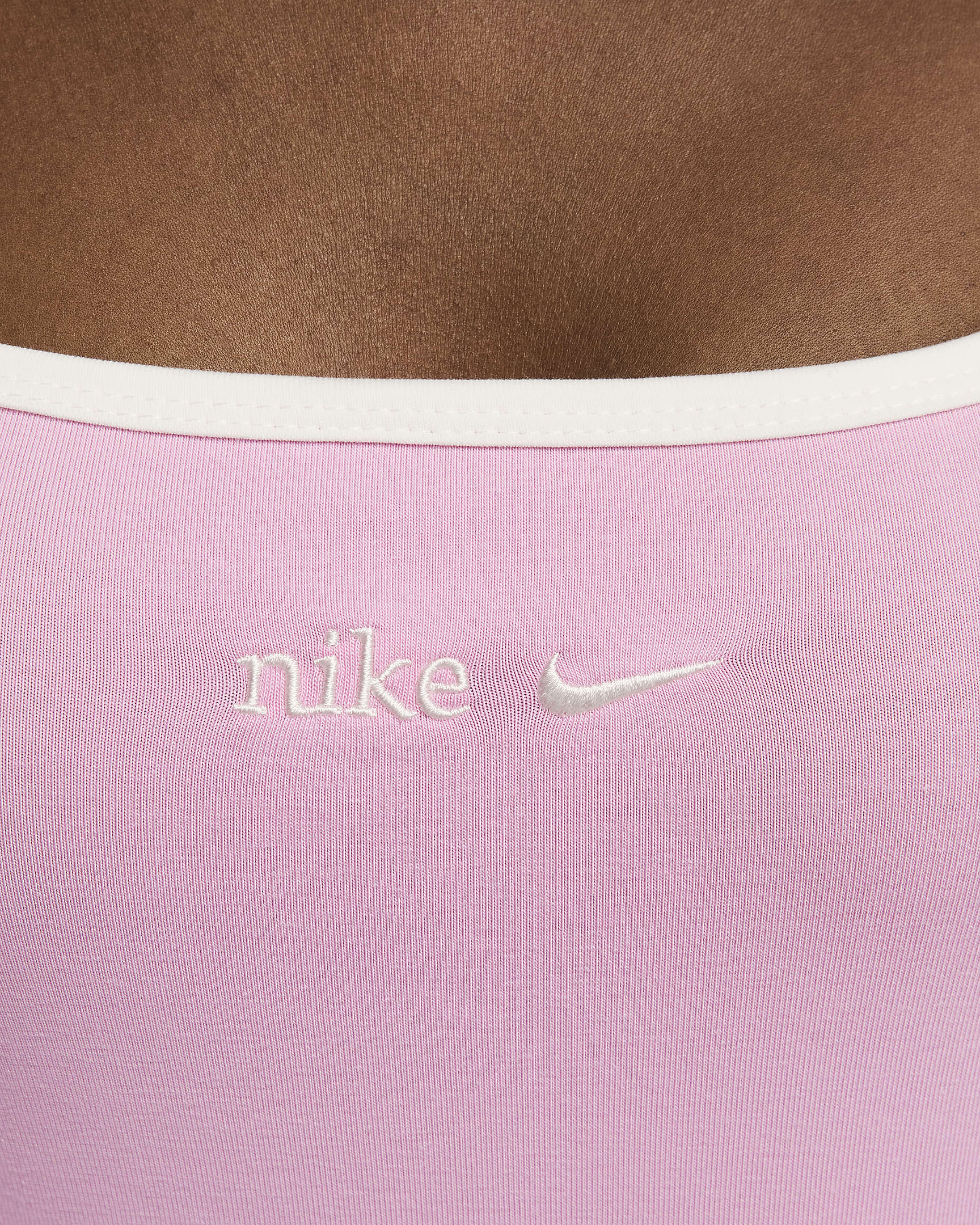 Nike Sportswear Camiseta de manga larga con escote cuadrado - Mujer - Pink Rise