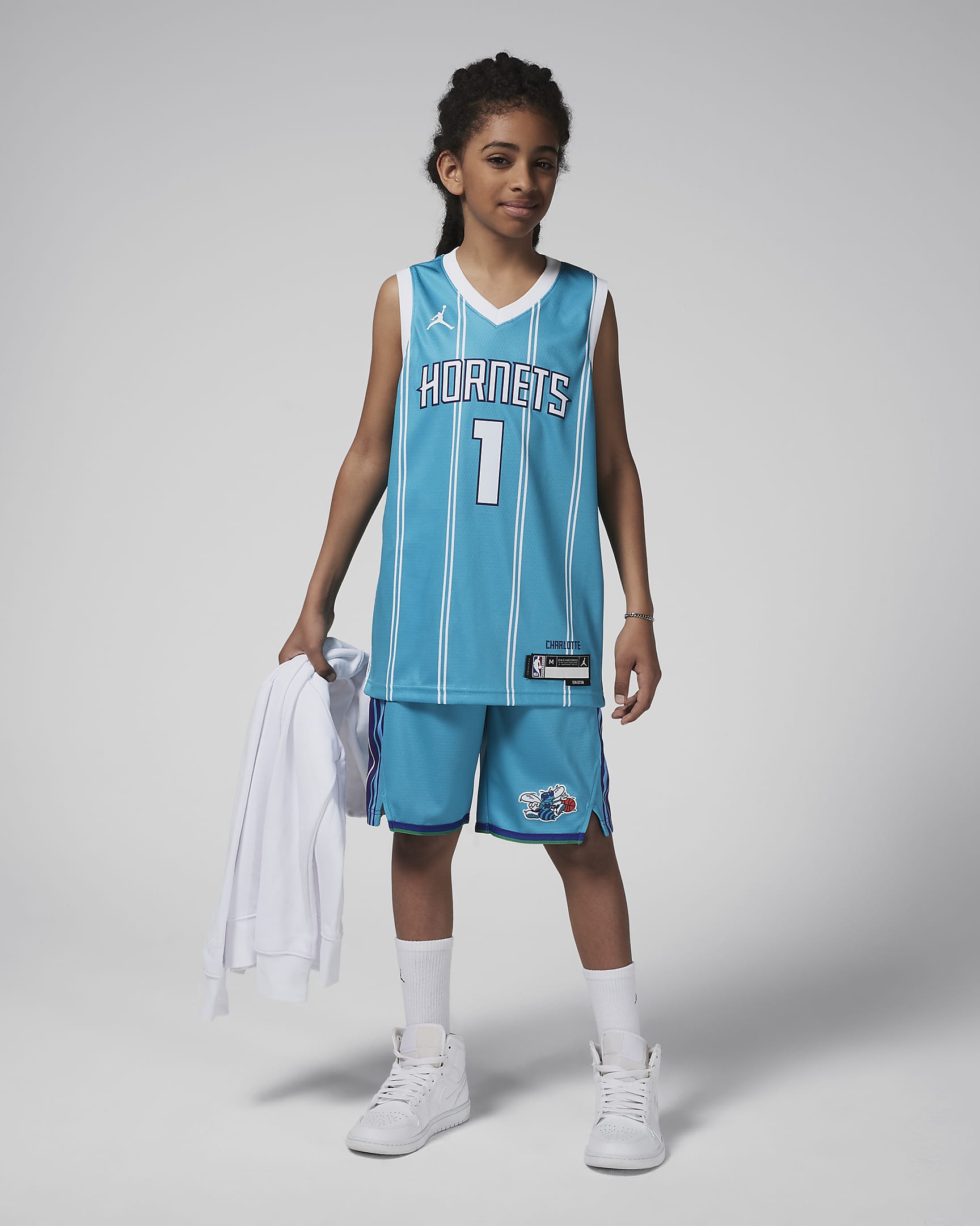 LaMelo Ball Charlotte Hornets Icon Edition Older Kids' Jordan Dri-FIT NBA Swingman Jersey - Rapid Teal