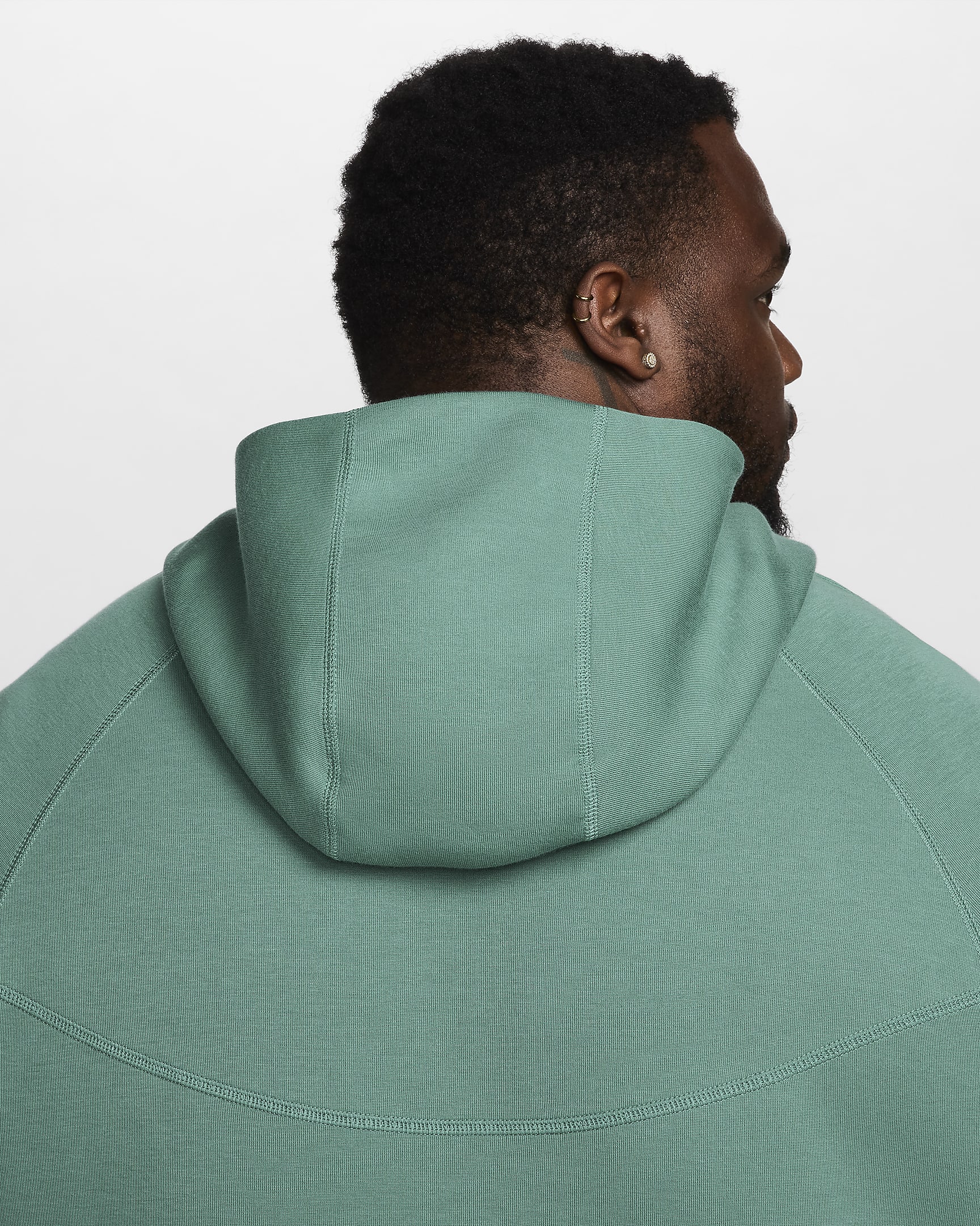 Nike Sportswear Tech Fleece Windrunner Hoodie met rits voor heren - Bicoastal/Zwart