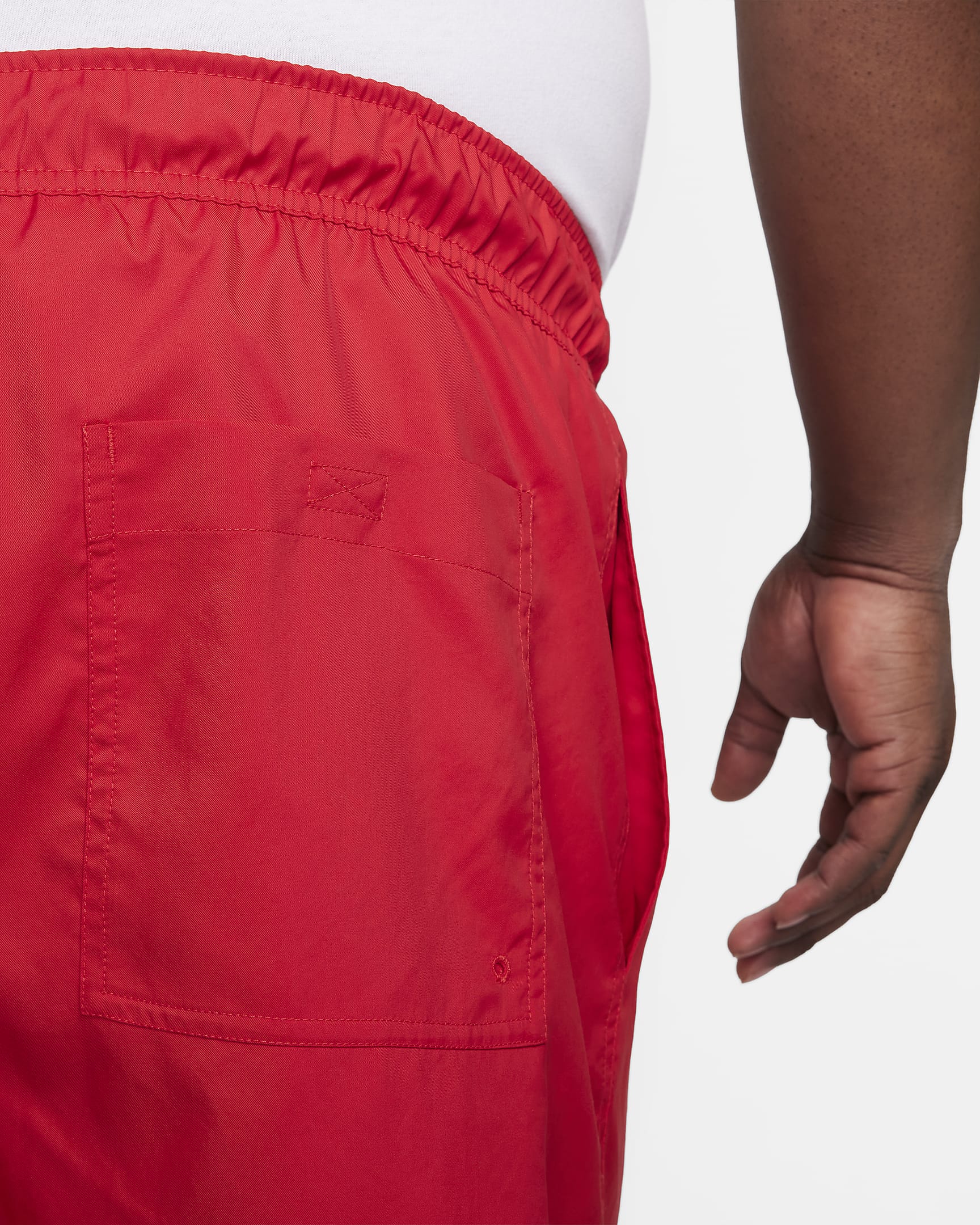 Nike Club Flow vevd shorts til herre - University Red/Hvit