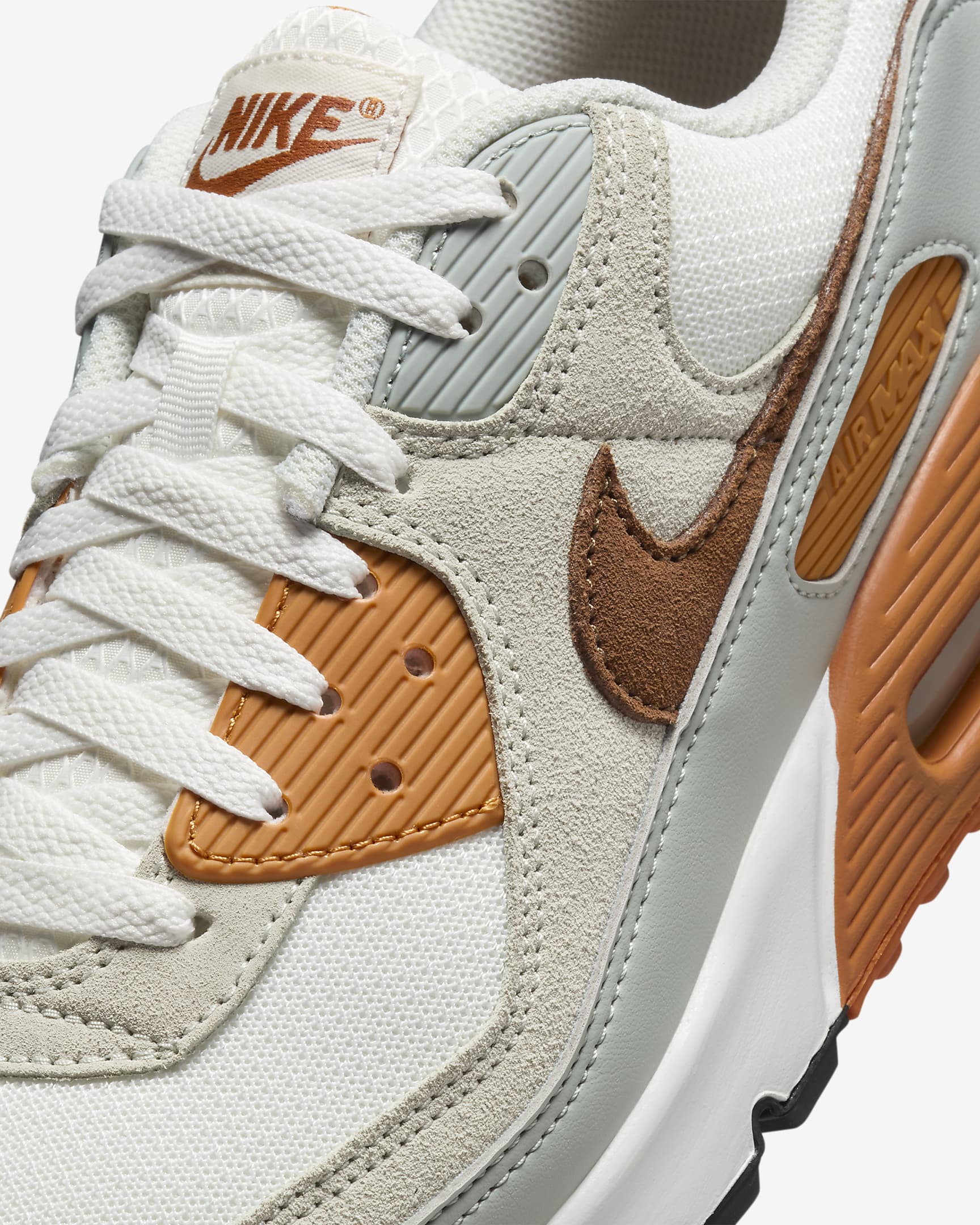 Nike Air Max 90 Men's Shoes - Summit White/Monarch/Light Pumice/Light British Tan