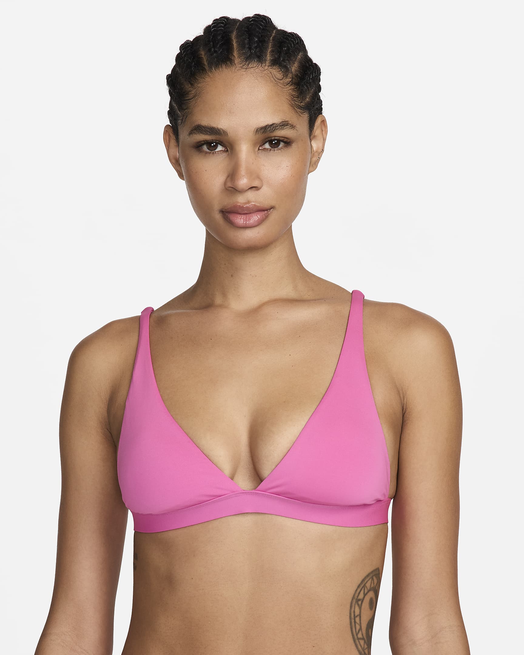 Bikini bralette para mujer Nike Swim Essential - Rosa alegre