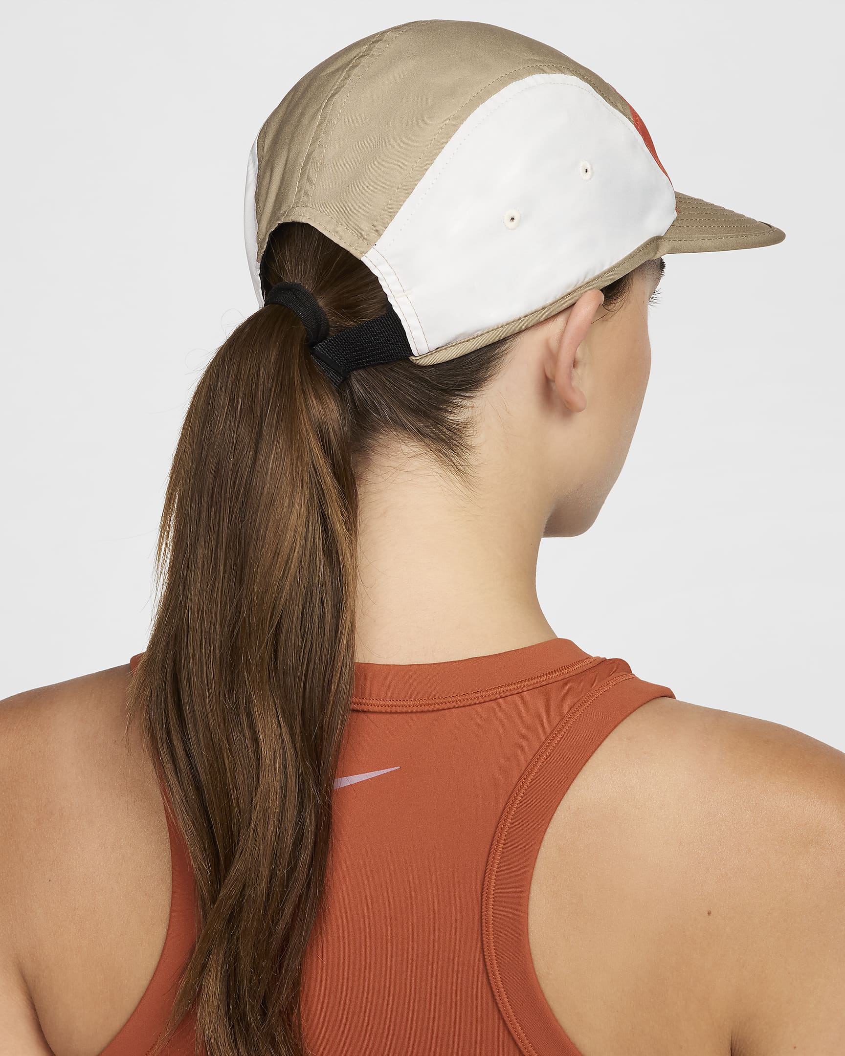 Gorra Swoosh sin estructura - Caqui/Coral vintage/Blanco cumbre/Blanco