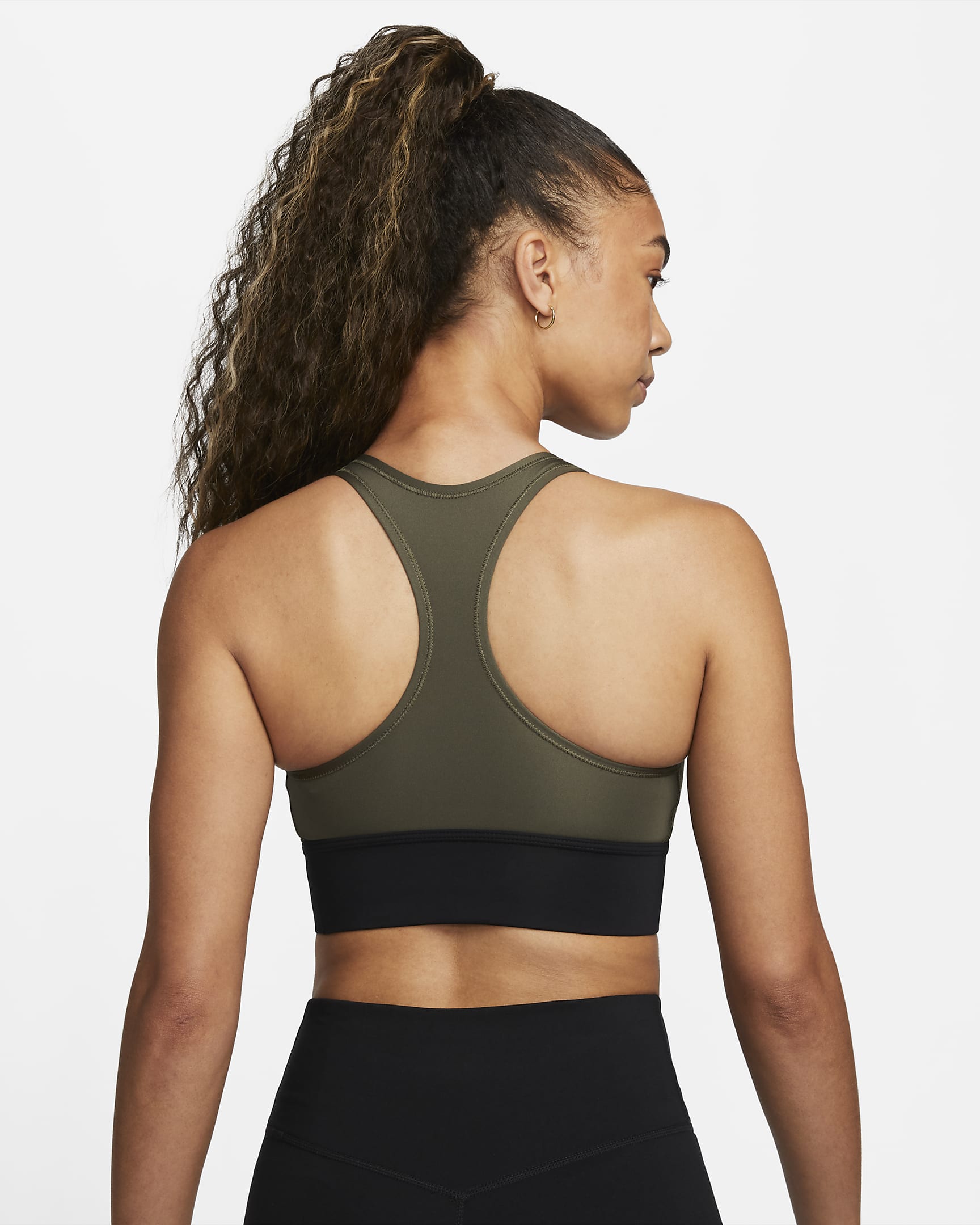 Nike Swoosh Women's MediumSupport 1Piece Padded Longline Sports Bra