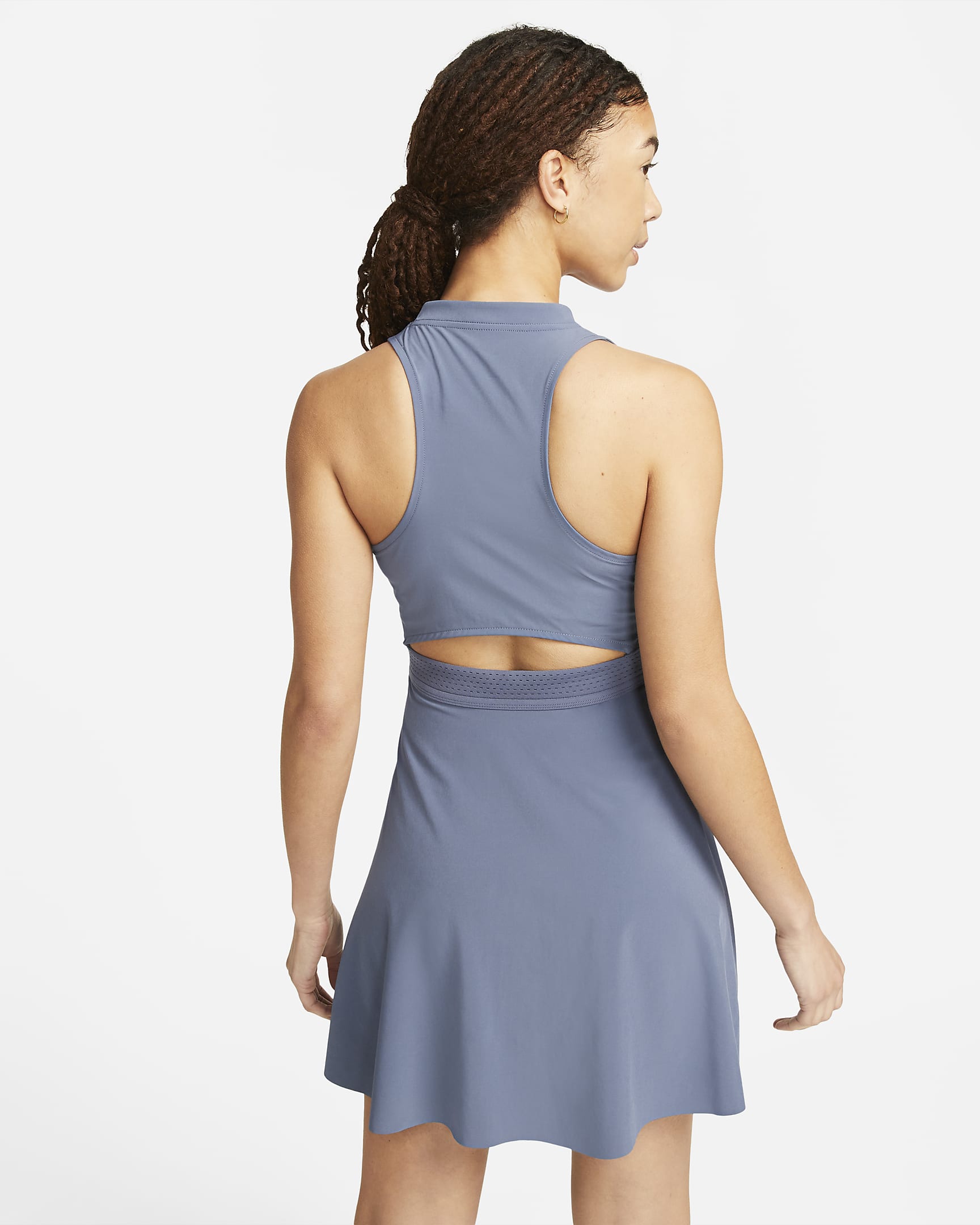 Abito Da Tennis Donna Con Schiena Scoperta - Mini Abito Imbottito, Pantaloncini Incorporati, Nylon/Spandex - Foto 4