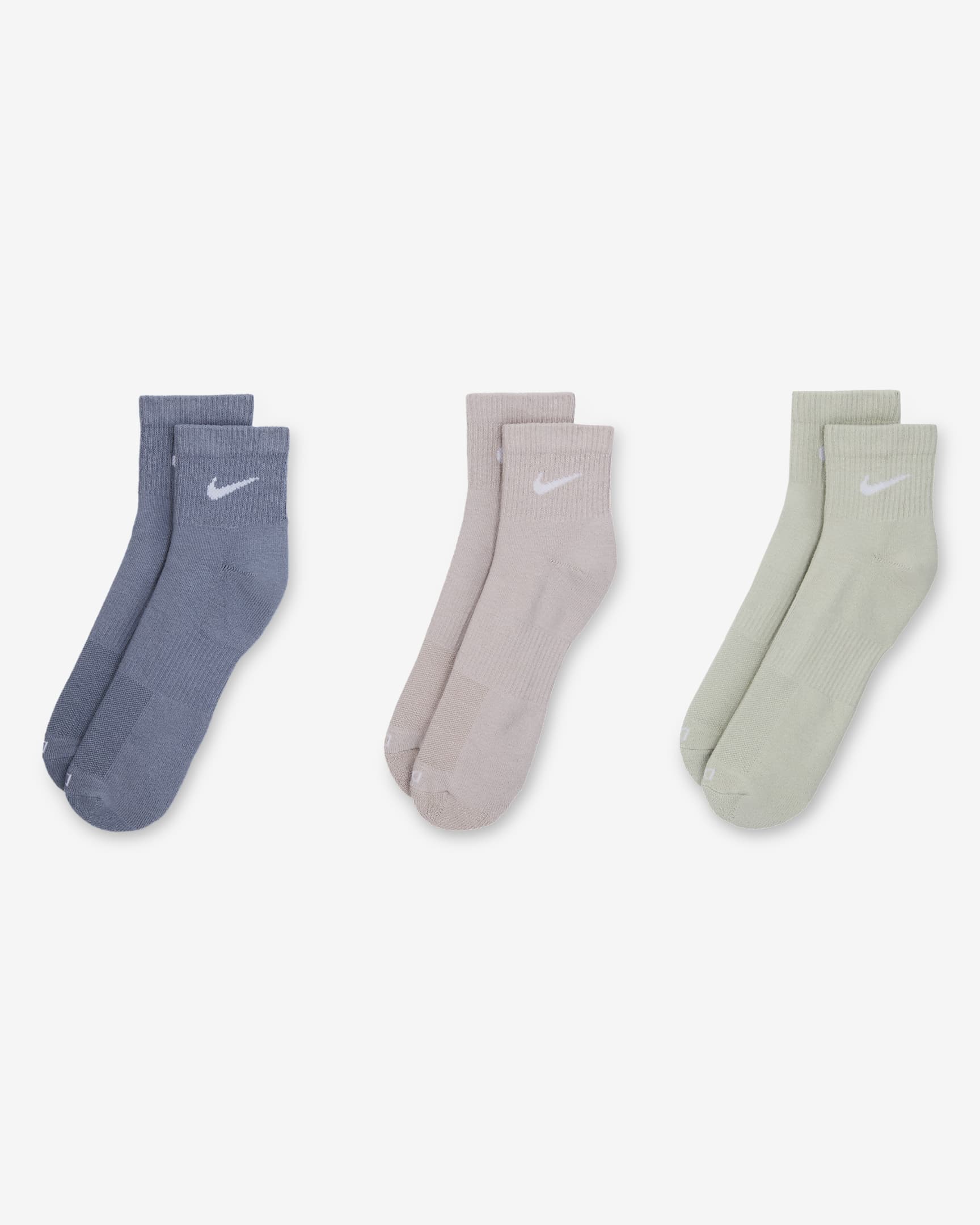 Chaussettes de training Nike Everyday Plus Cushioned (3 paires) - Multicolore