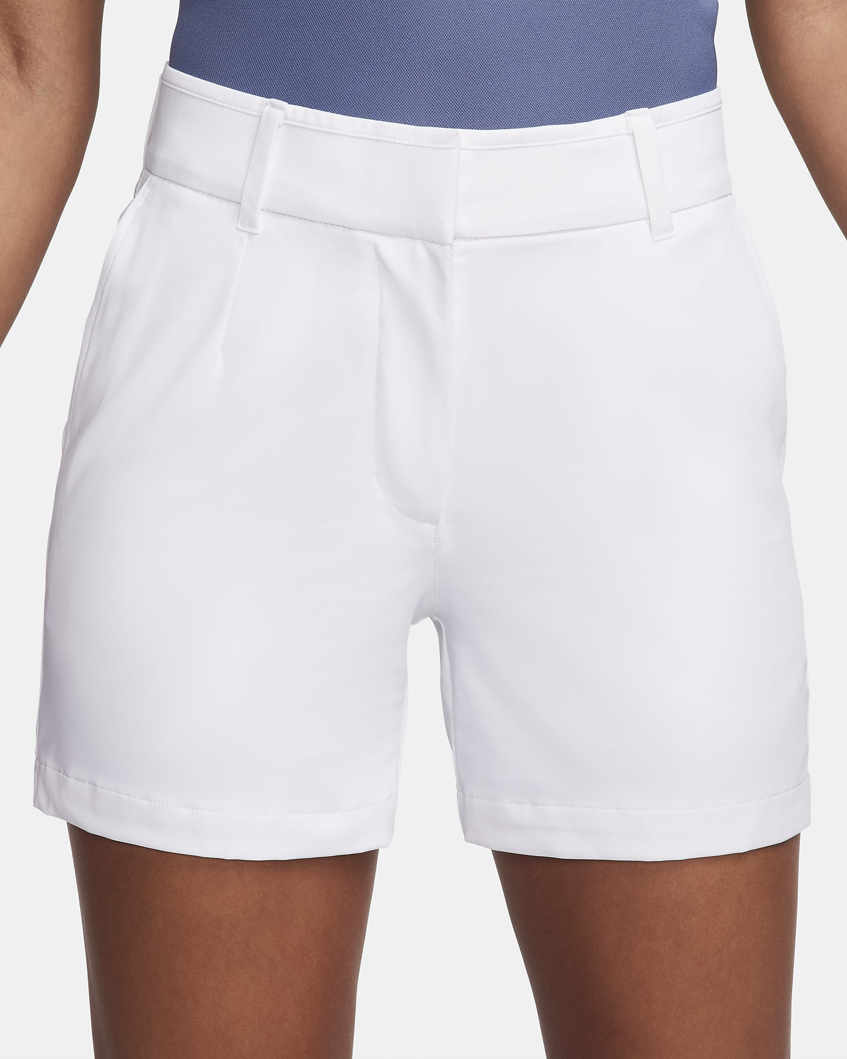 Nike Dri-FIT Victory Damen-Golfshorts (ca. 13 cm) - Weiß/Schwarz