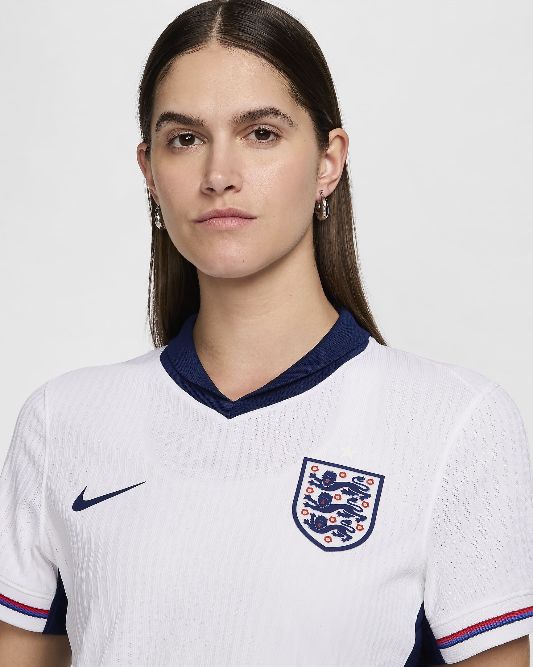 England (Men's Team) 2024/25 Match Home Women's Nike DriFIT ADV Football Authentic Shirt. Nike CA