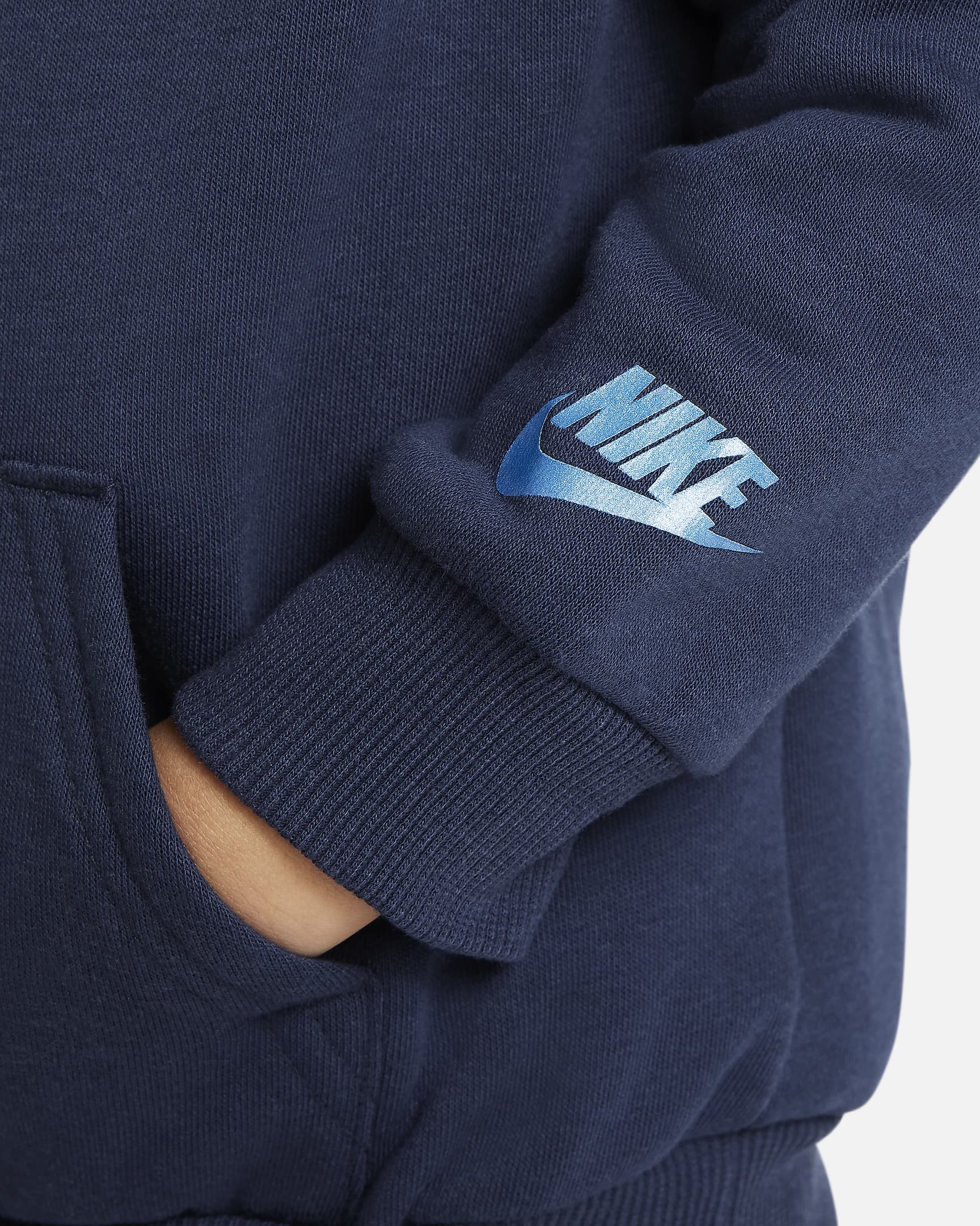 Nike Sportswear Shine Fleece Pullover Hoodie Toddler Hoodie - Midnight Navy