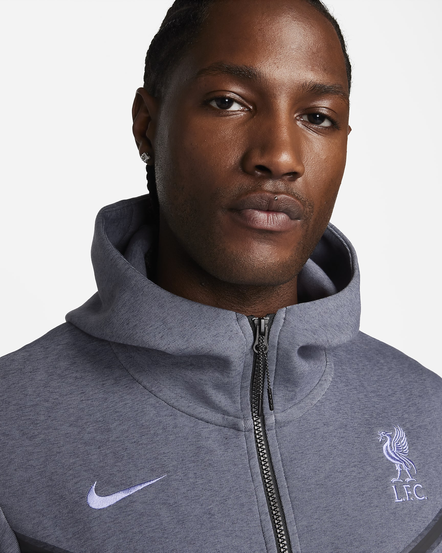 Liverpool F.C. Tech Fleece Windrunner Third Men's Nike Football Full ...