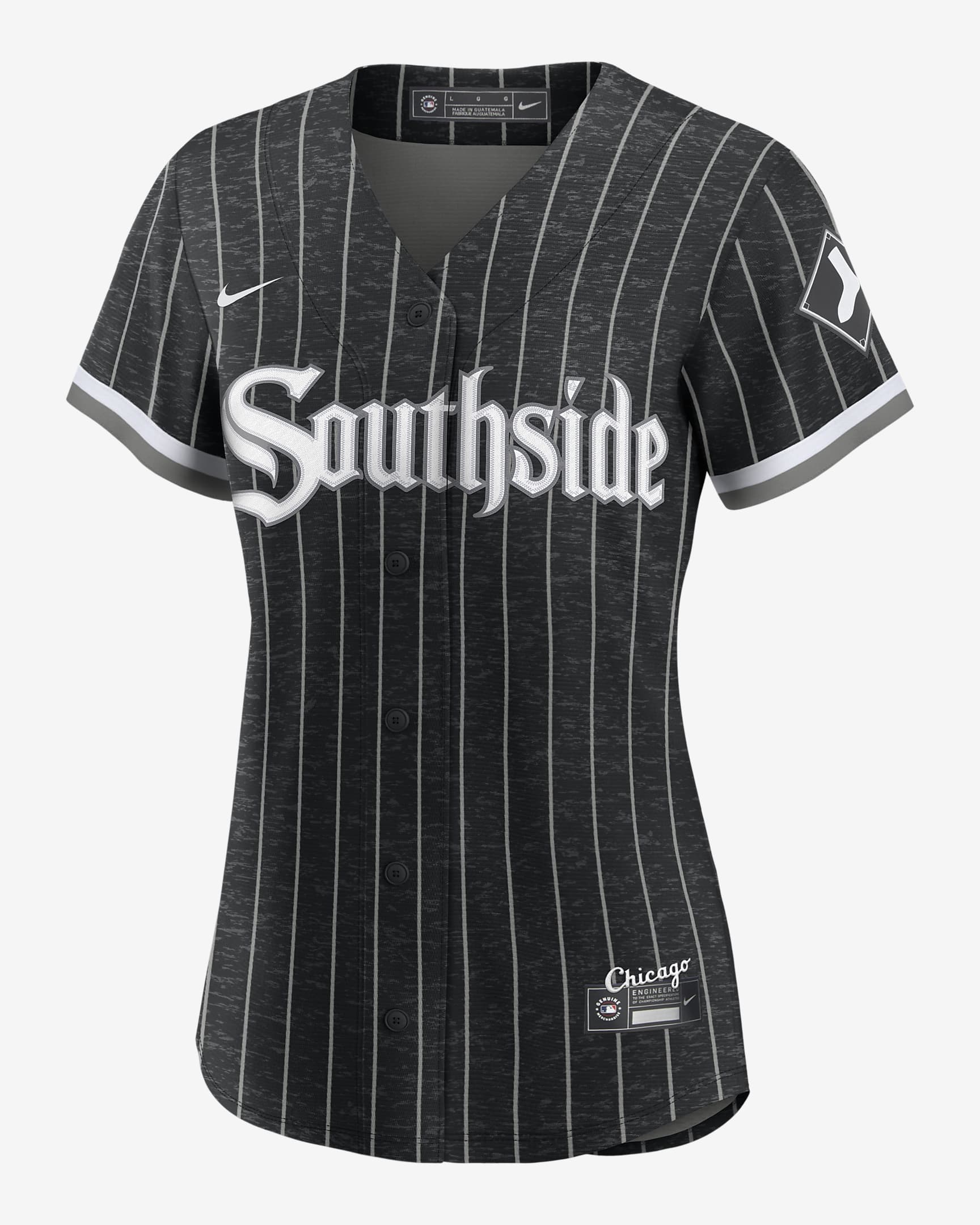 Jersey de béisbol Replica para mujer MLB Chicago White Sox City Connect (Tim Anderson) - Negro/Antracita