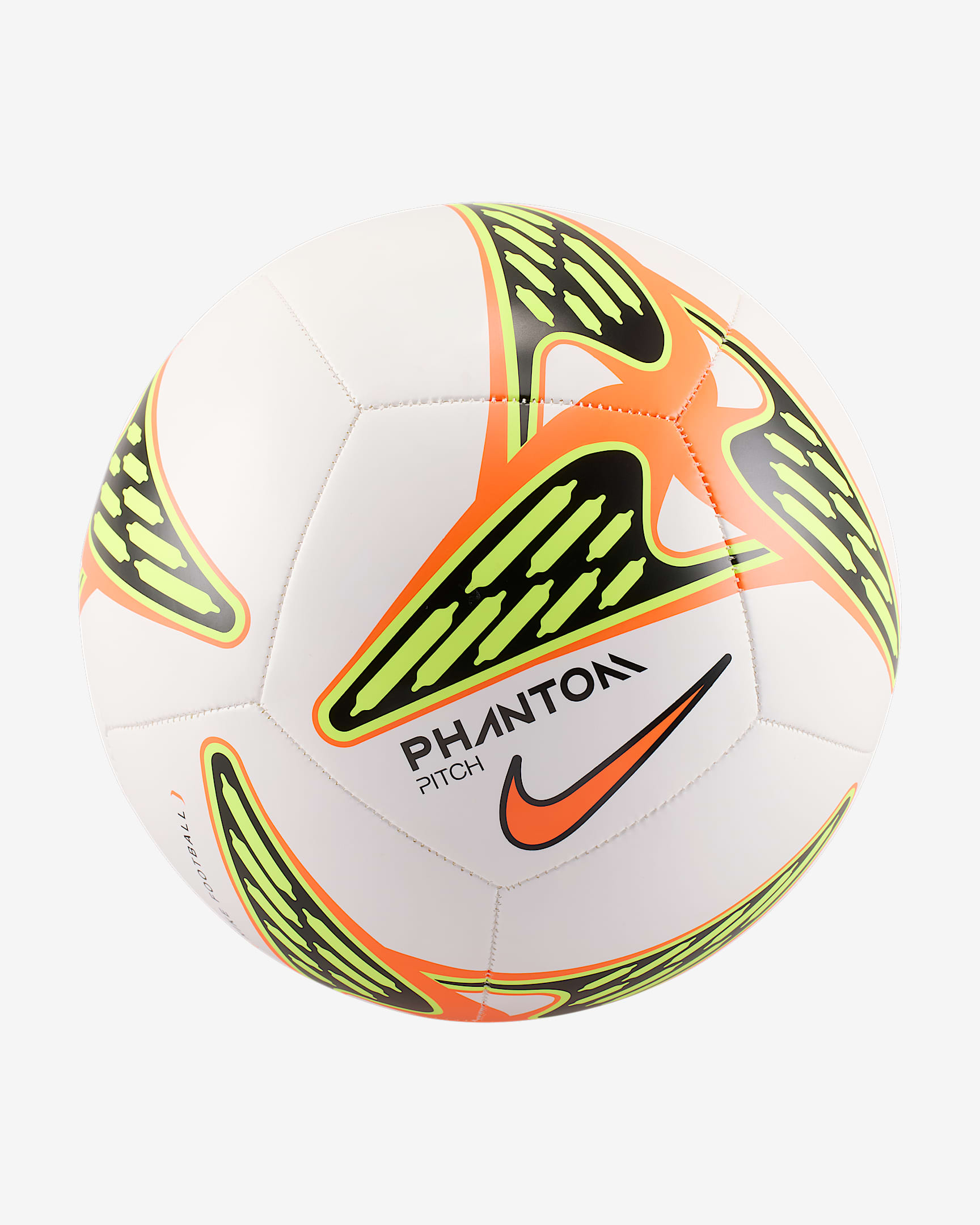 Nike Phantom Soccer Ball - White/Volt/Hyper Crimson