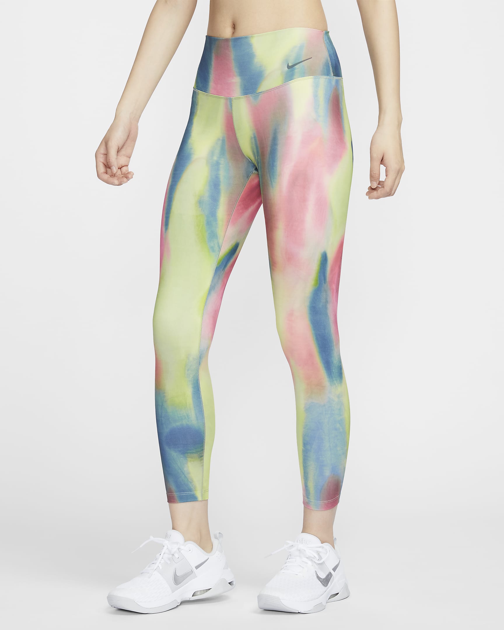 Nike Women's Artist Collection High-Waisted 7/8 Leggings - Aster Pink/Black